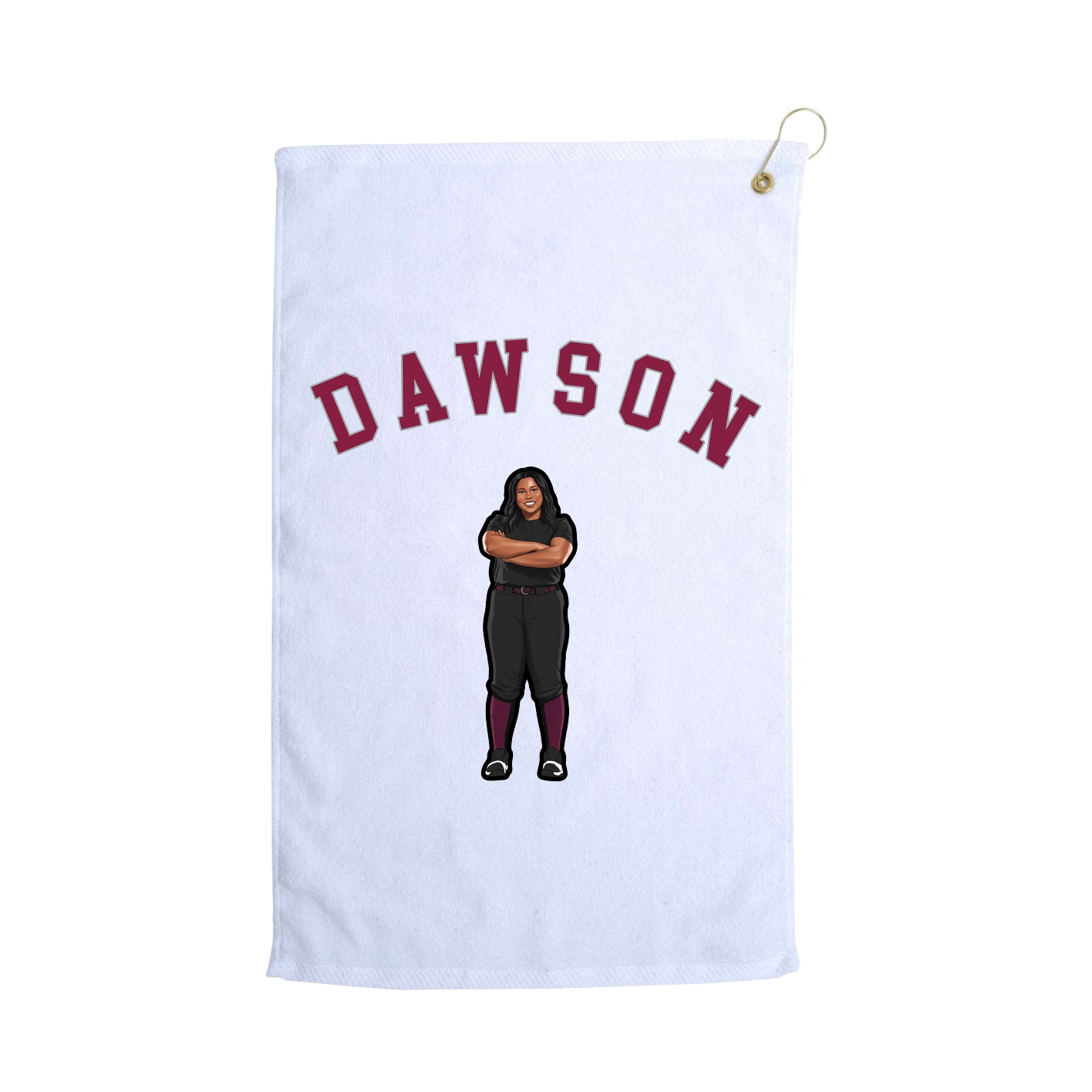 Golf Towel — Shirsey Arch in White