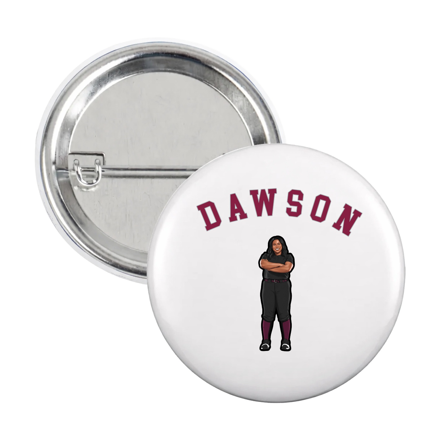 Game Day Button — Shirsey Arch in White