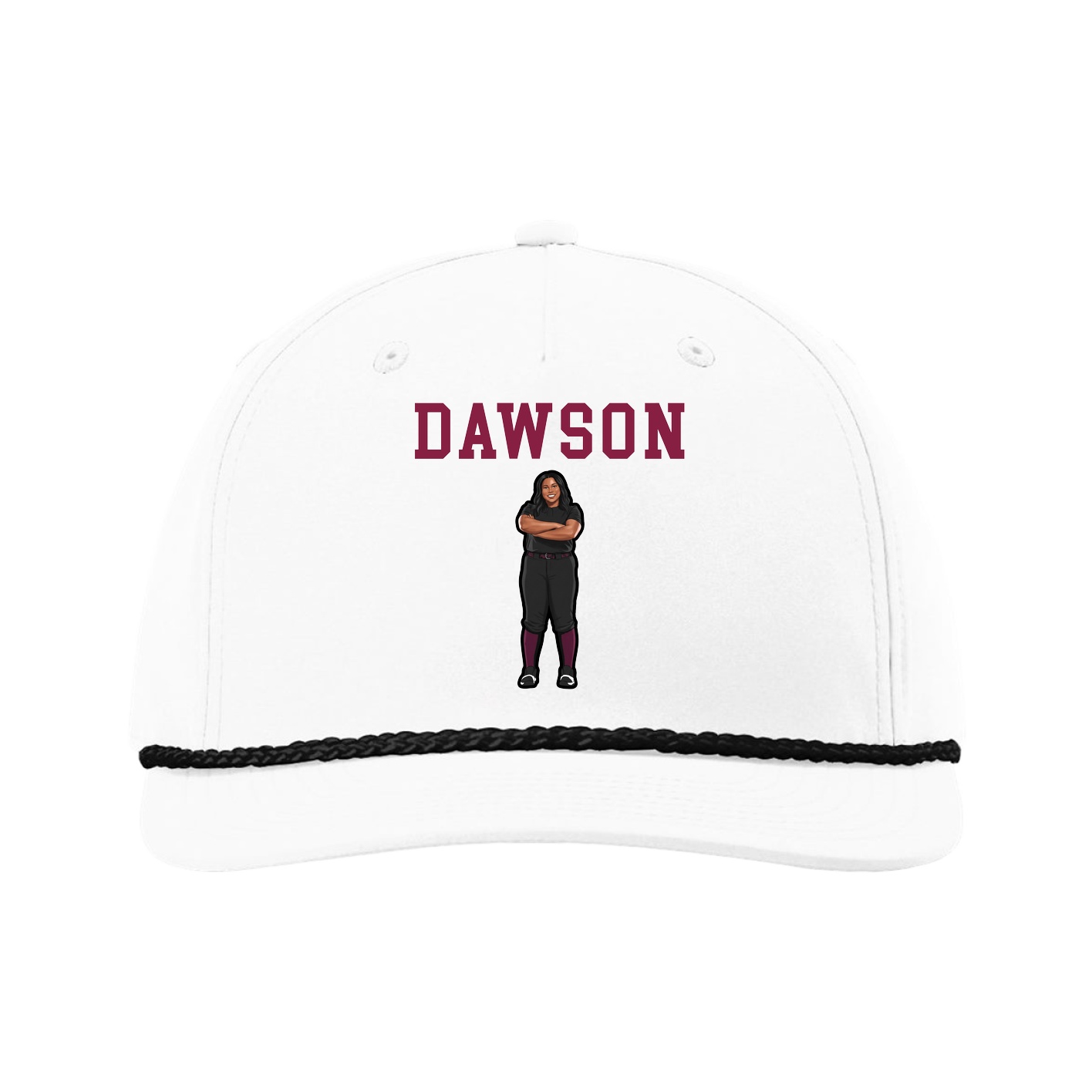 Five-Panel Classic Rope Cap — Shirsey in White