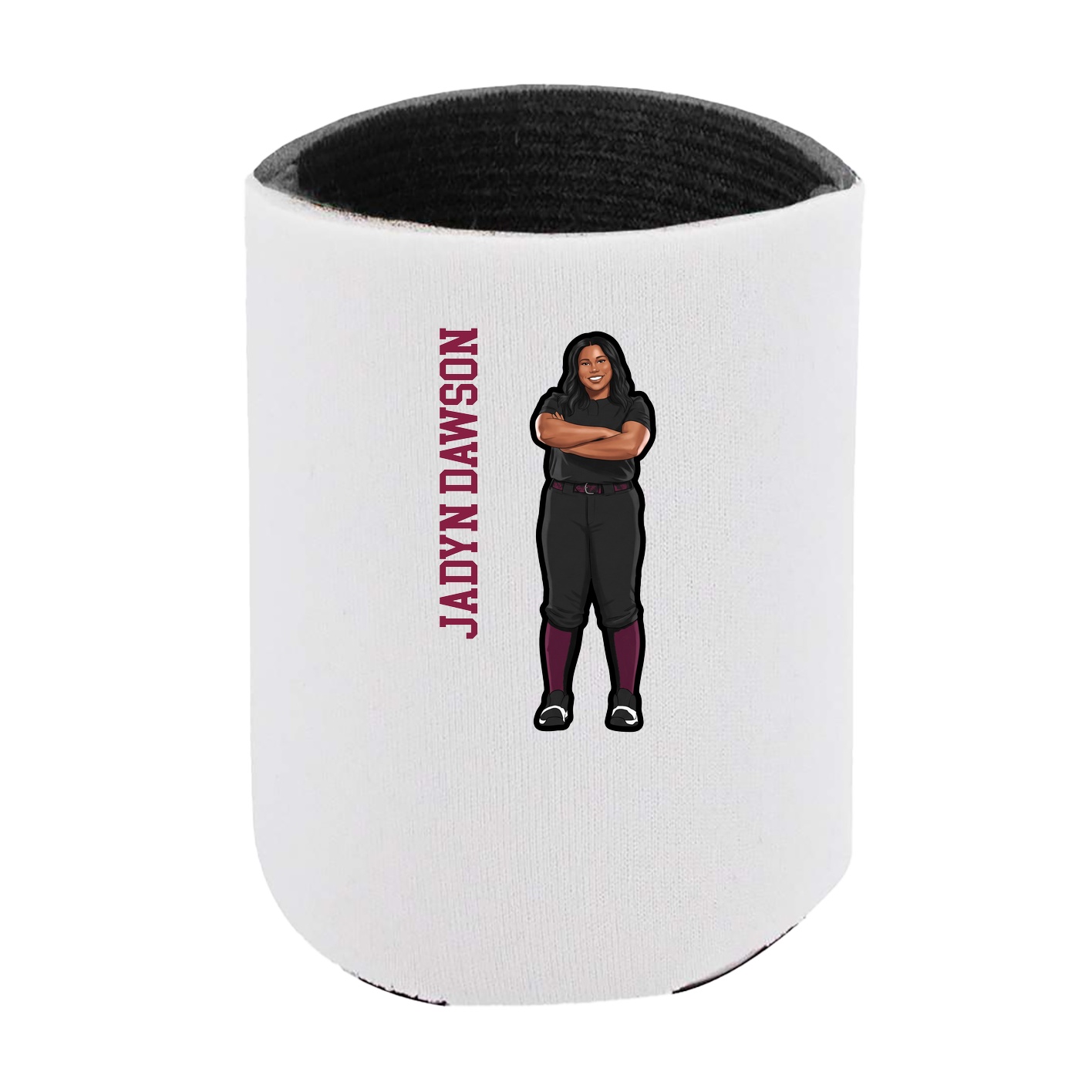 Can Holder — Name Vertical in White