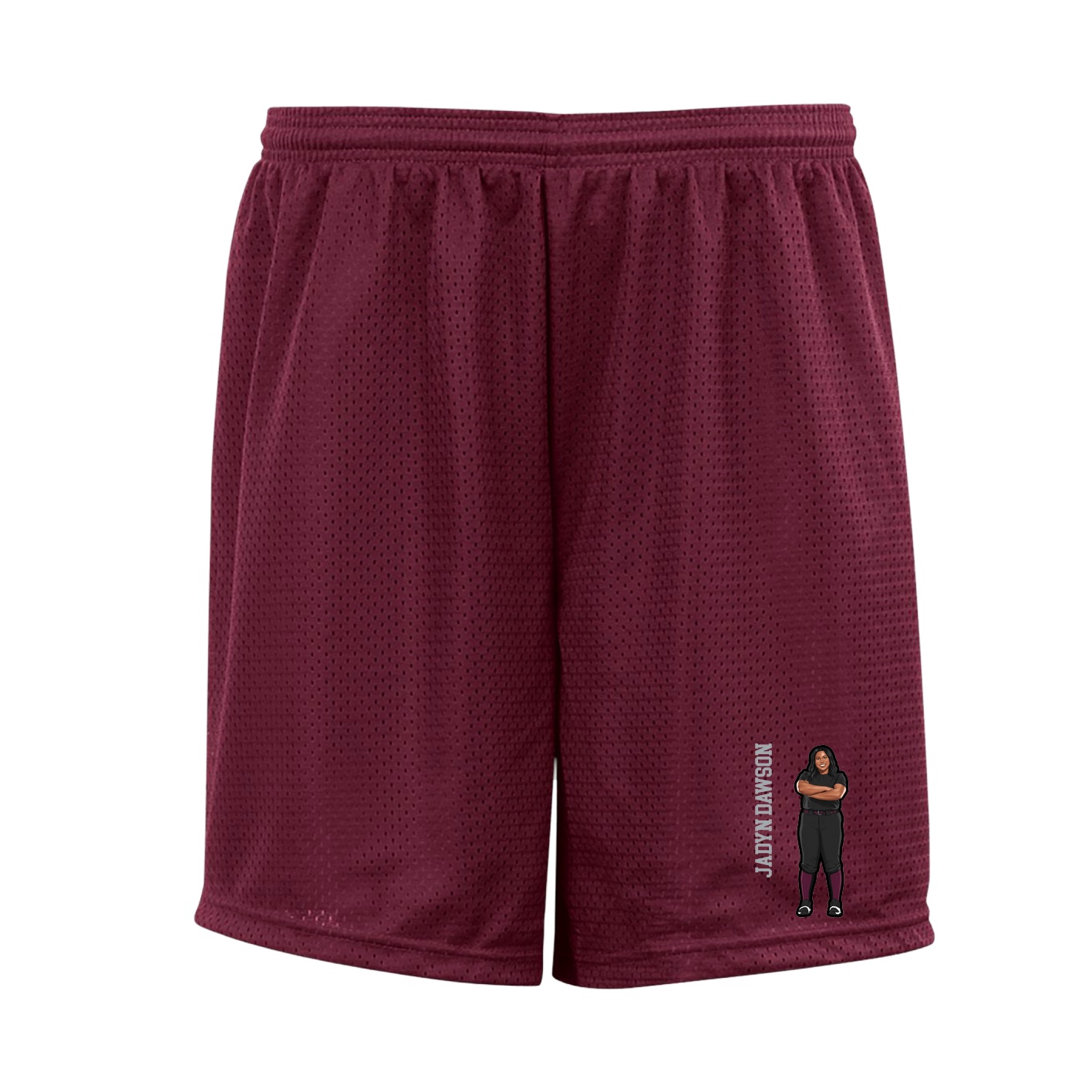 Shorts — Name Vertical in Cardinal