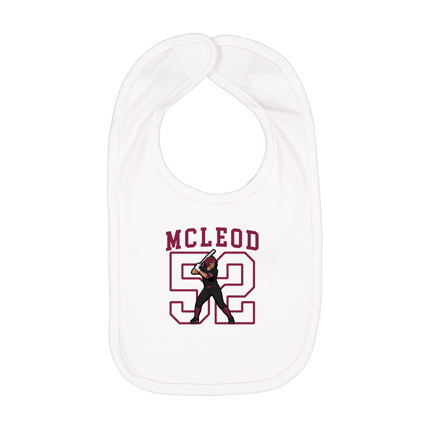 Infant Bib — Shirsey in White