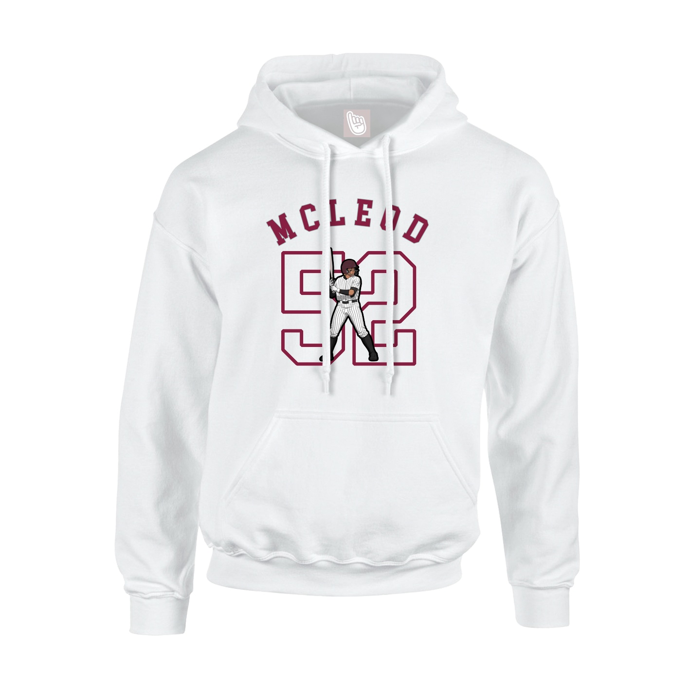 Youth Hoodie — Shirsey Arch in White