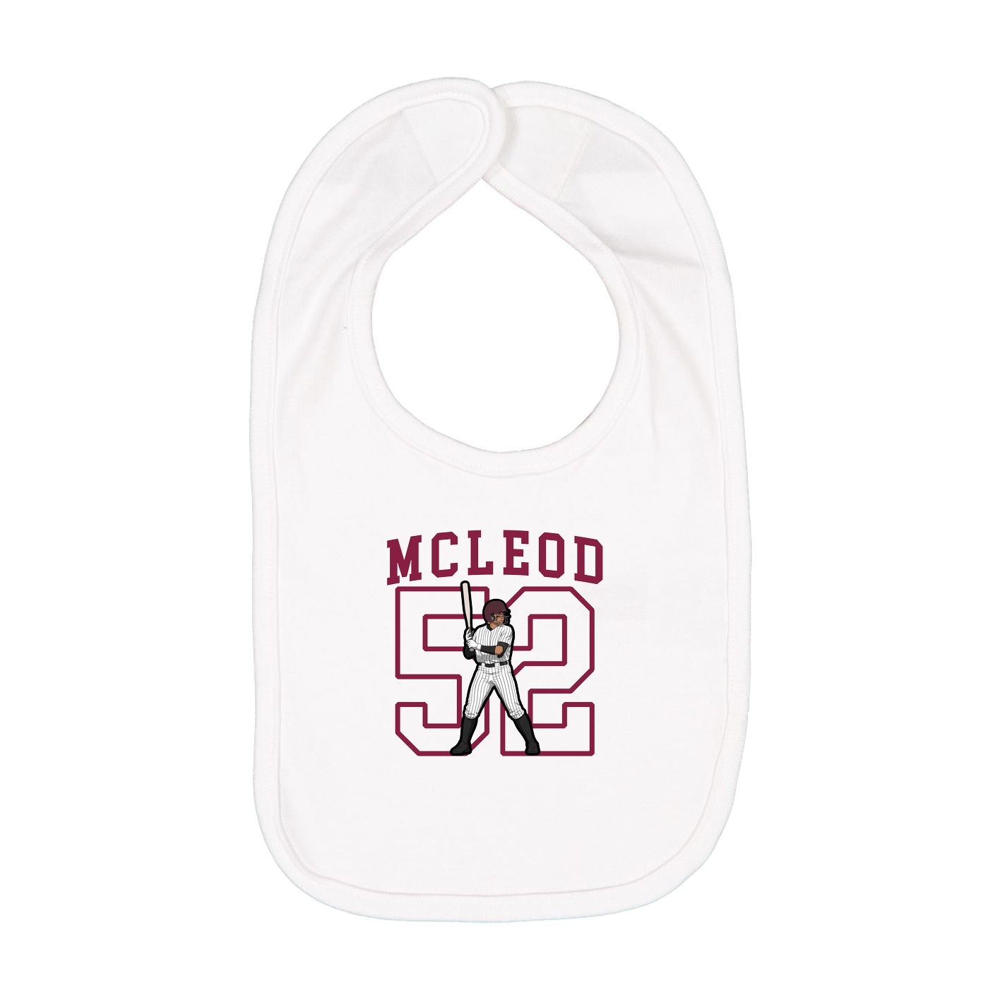 Infant Bib — Shirsey in White