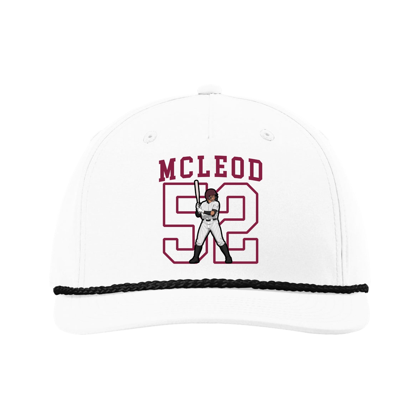 Five-Panel Classic Rope Cap — Shirsey in White