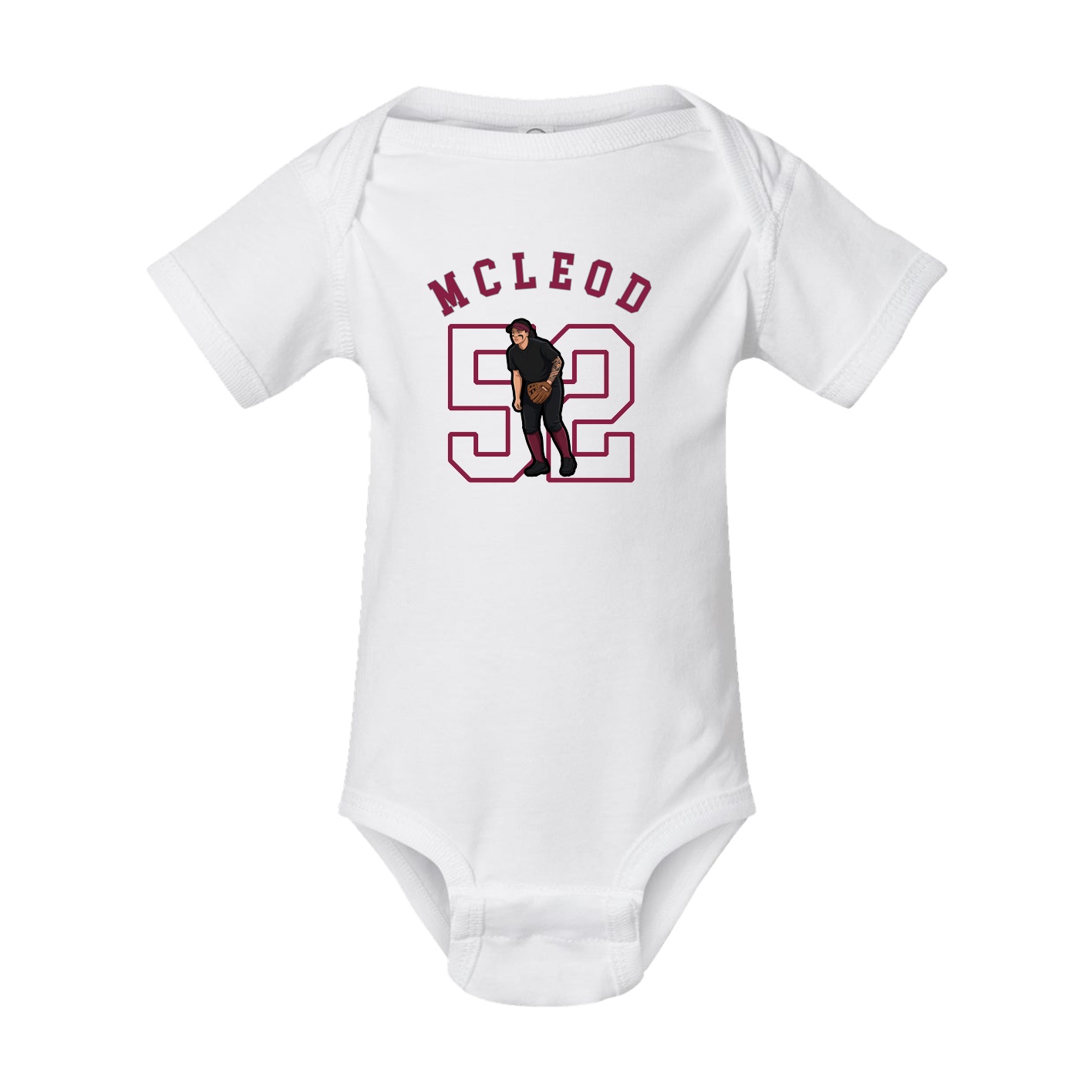 Baby Onesie — Shirsey Arch in White