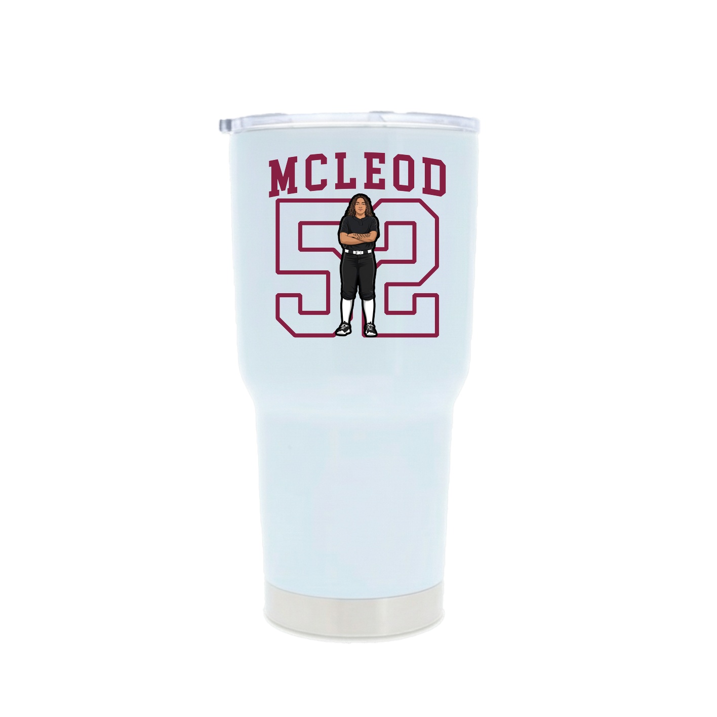 30oz Stainless Steel Tumbler — Shirsey in White