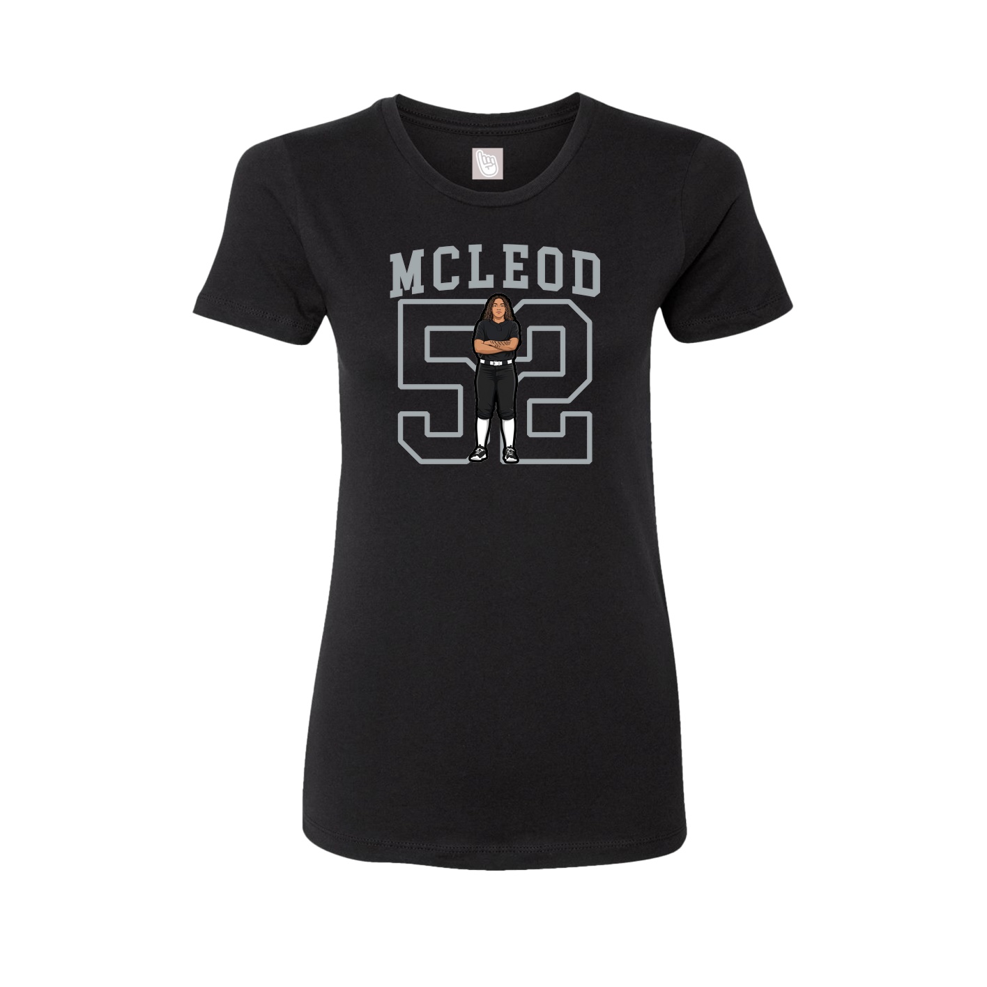 Fitted Women's Tee — Shirsey in Black
