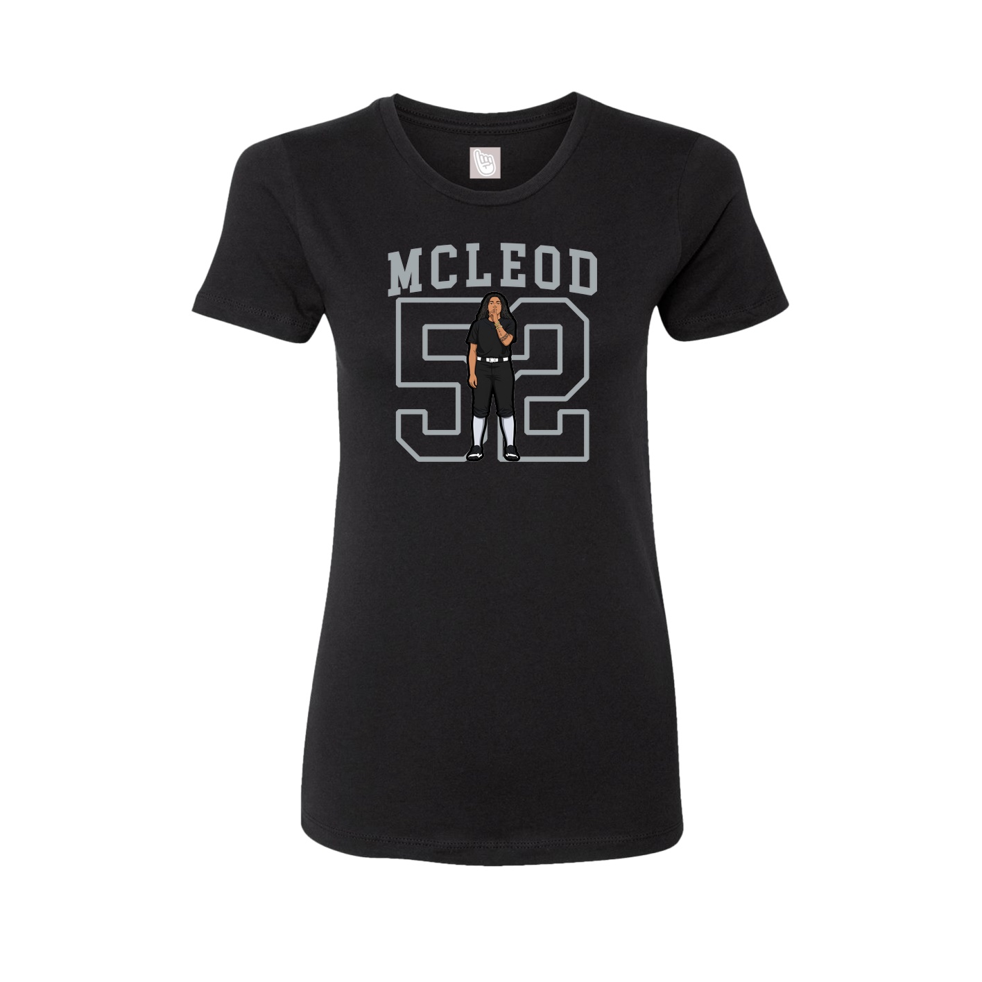 Fitted Women's Tee — Shirsey in Black