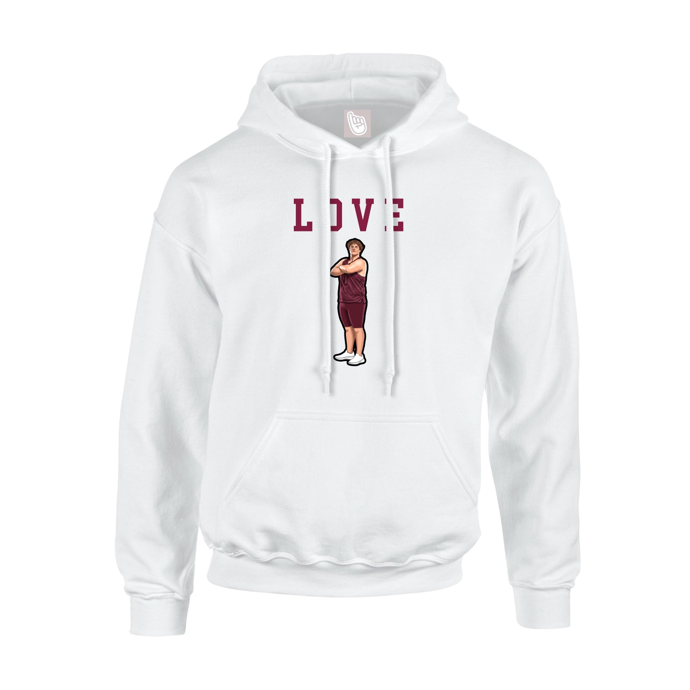 Hoodie — Shirsey in White