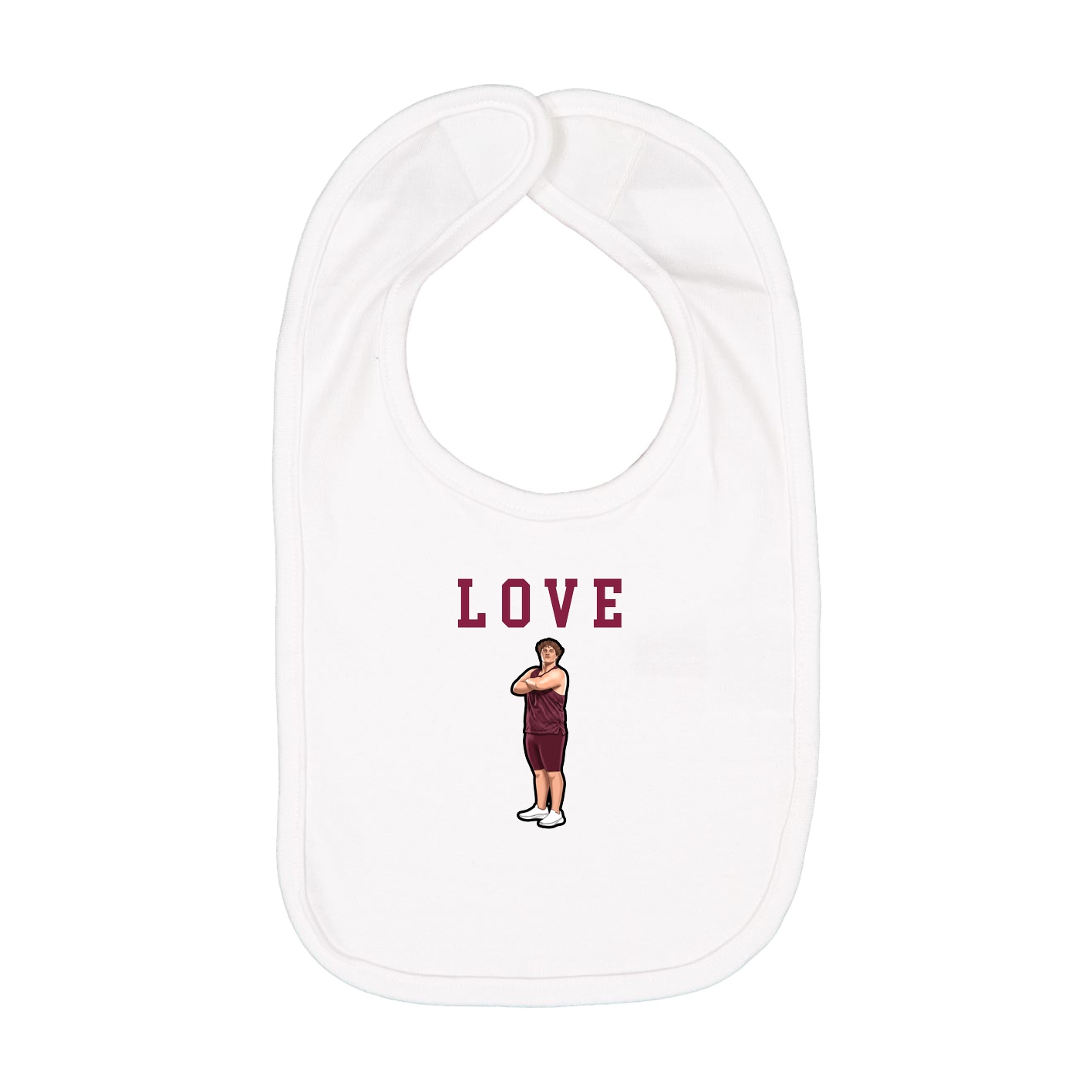 Infant Bib — Shirsey in White