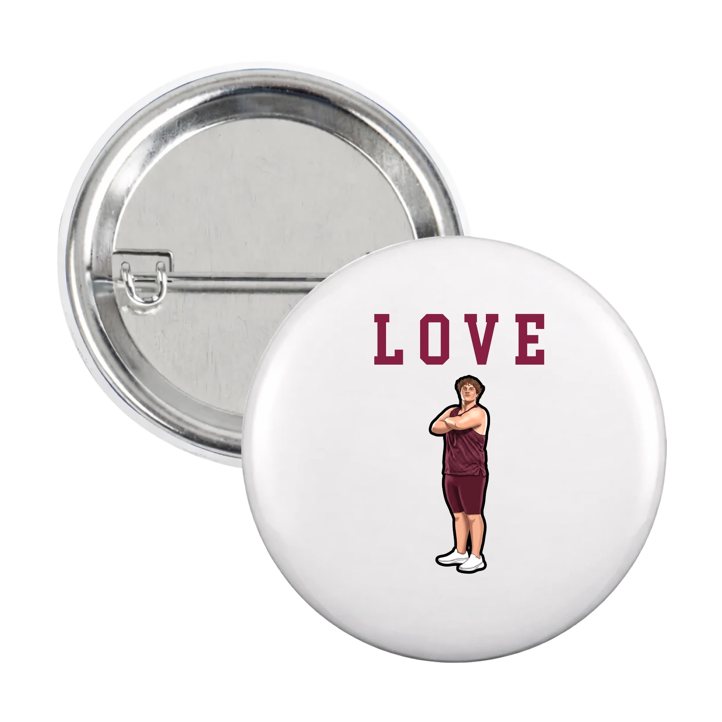 Game Day Button — Shirsey in White