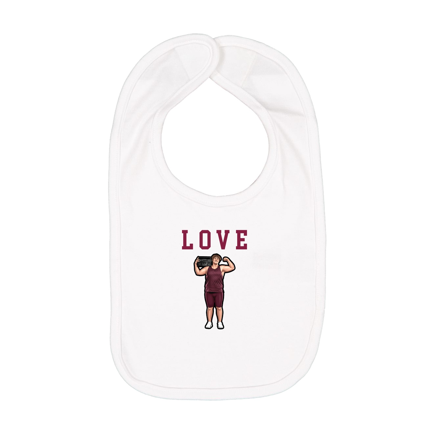 Infant Bib — Shirsey in White