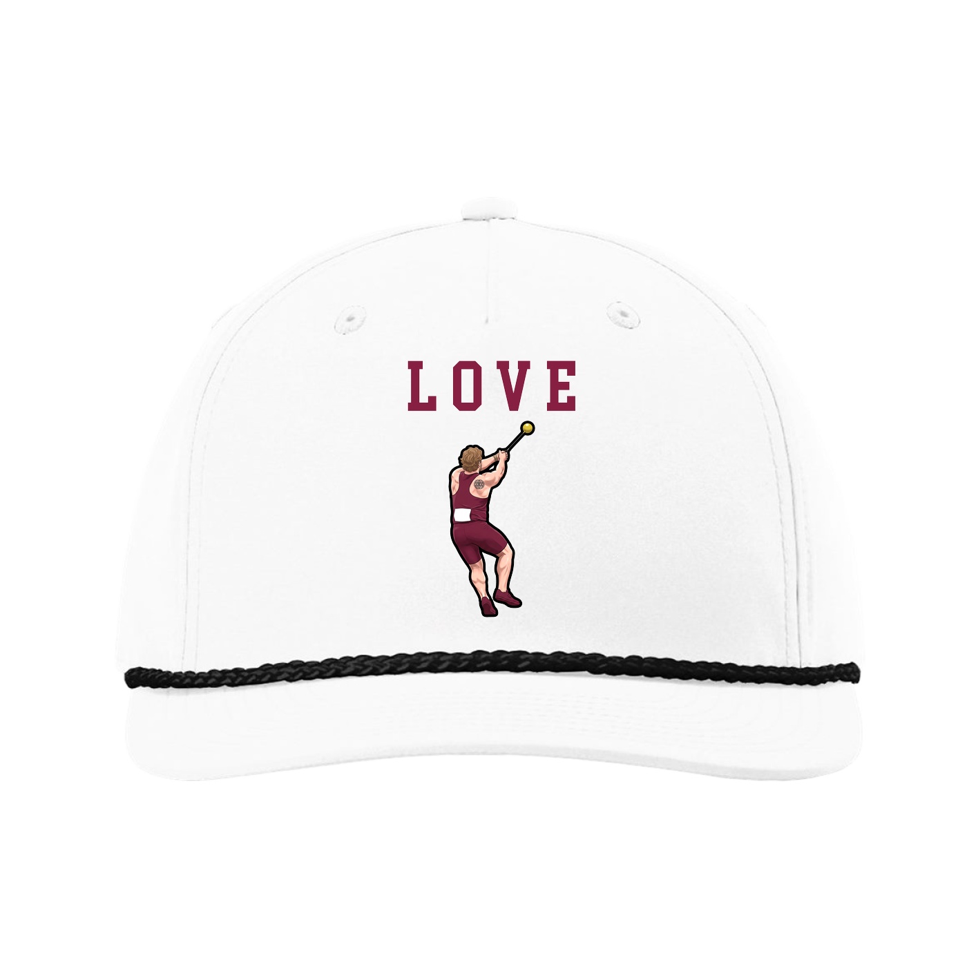 Five-Panel Classic Rope Cap — Shirsey in White
