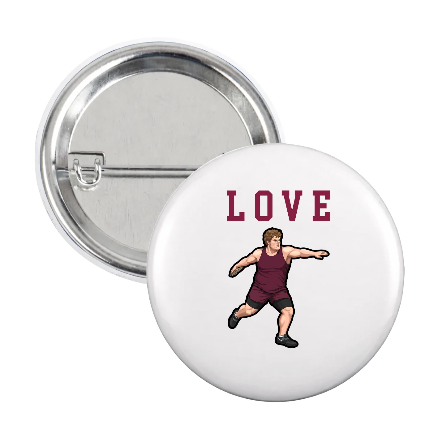 Game Day Button — Shirsey in White