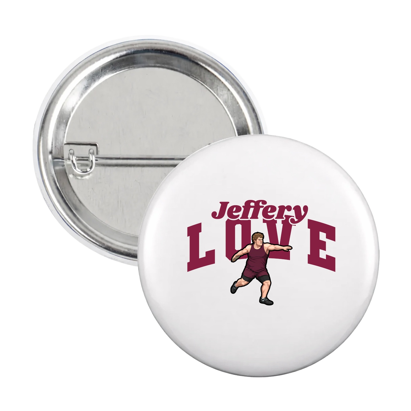 Game Day Button — Signature Arch in White