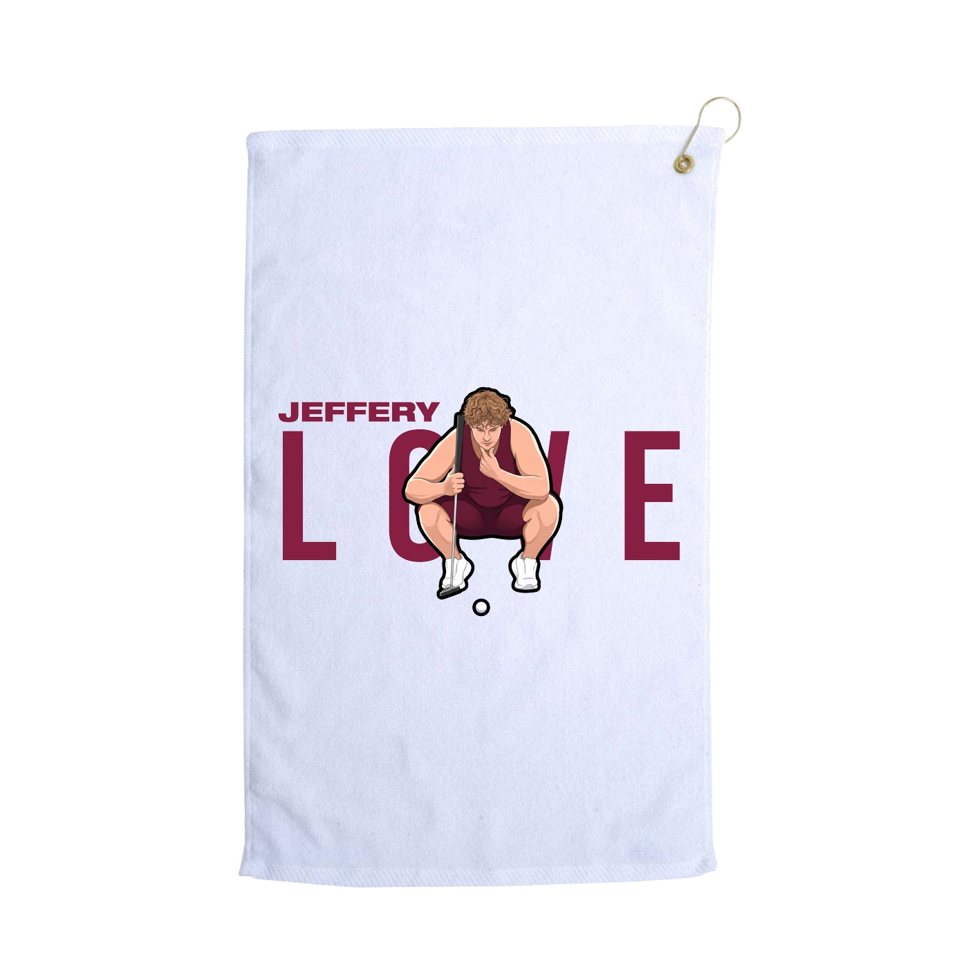 Golf Towel — Player Name in White