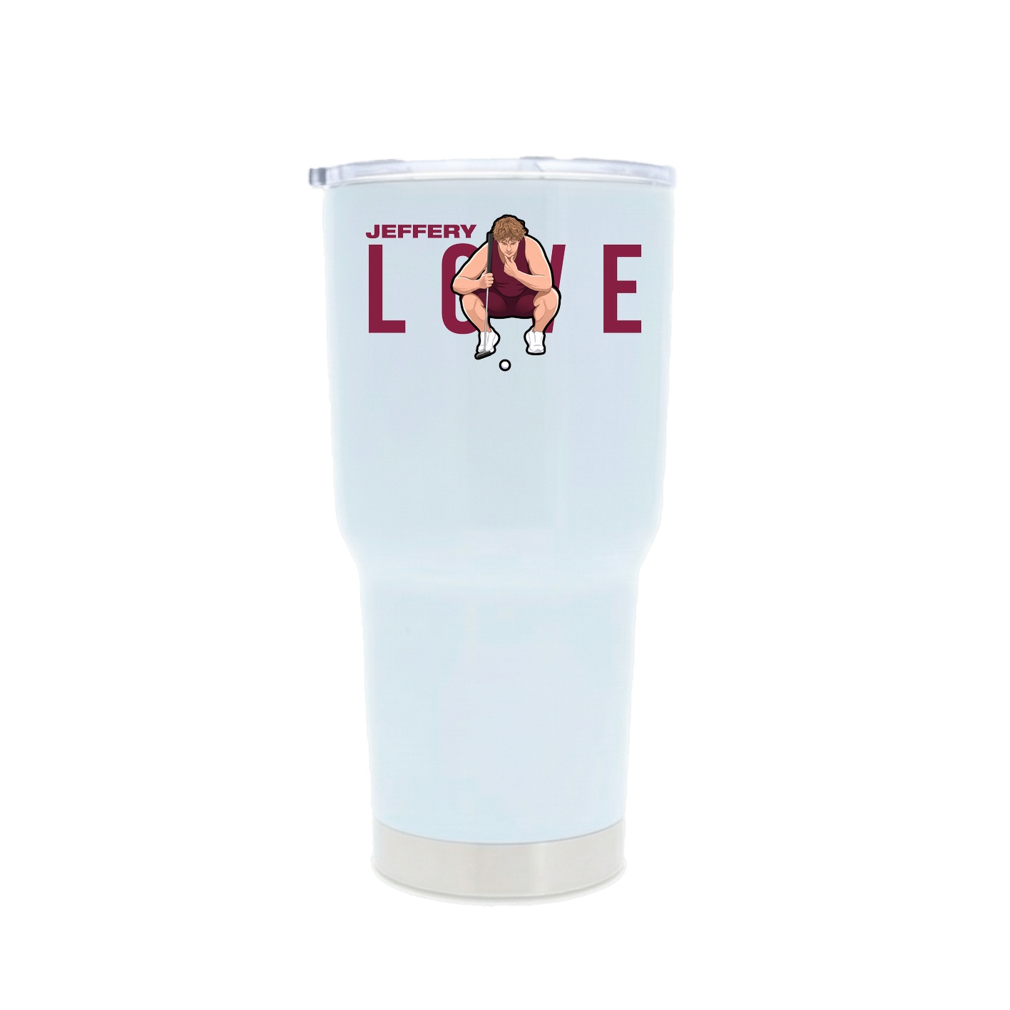 30oz Stainless Steel Tumbler — Player Name in White
