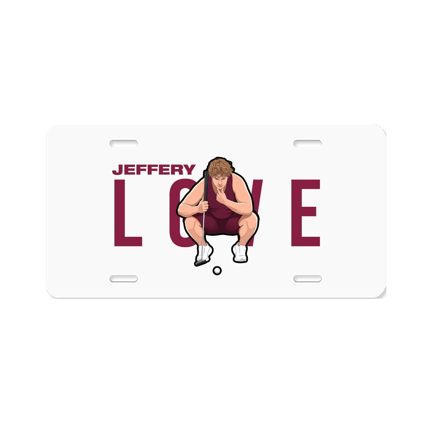 License Plate — Player Name in Classic