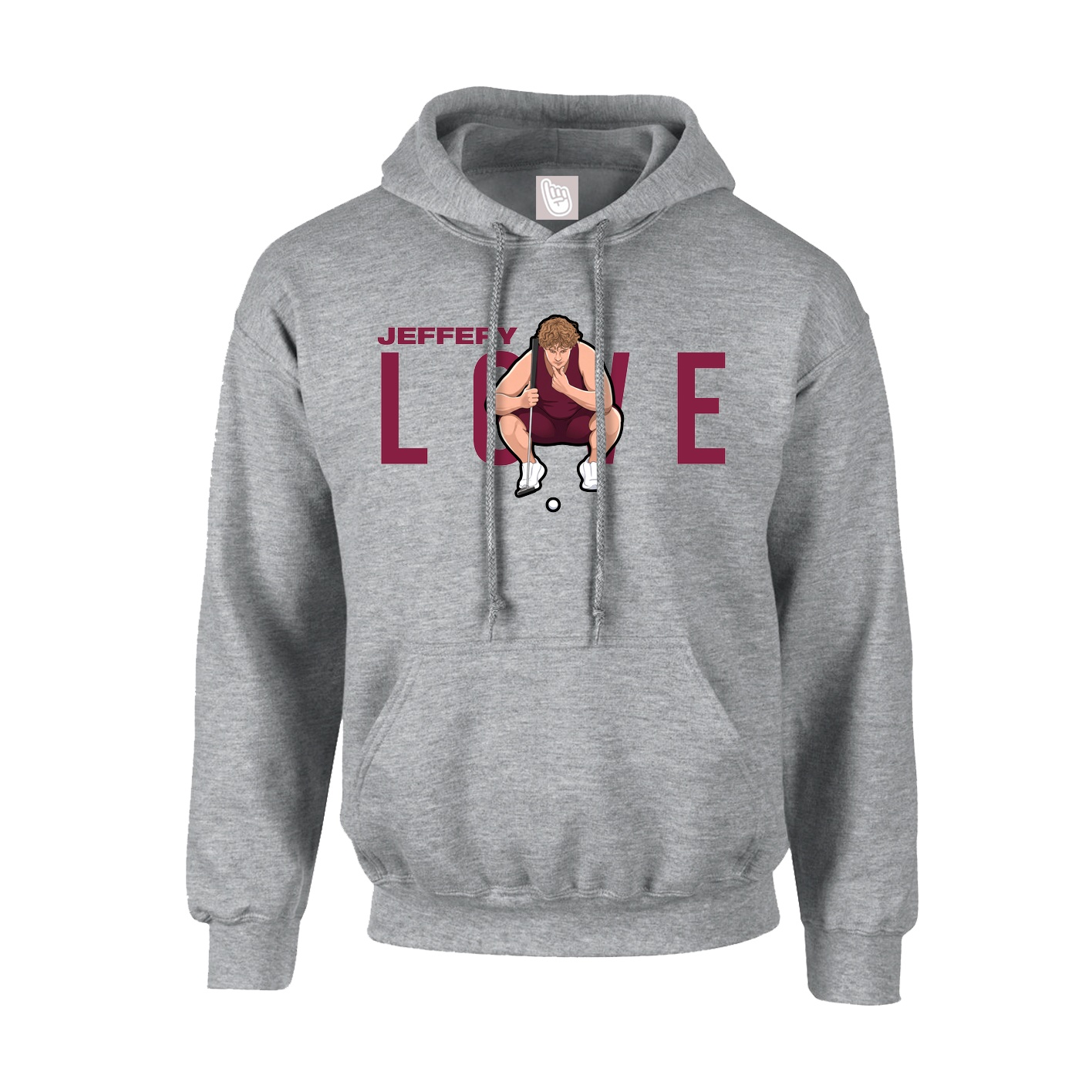 Youth Hoodie — Player Name in Grey