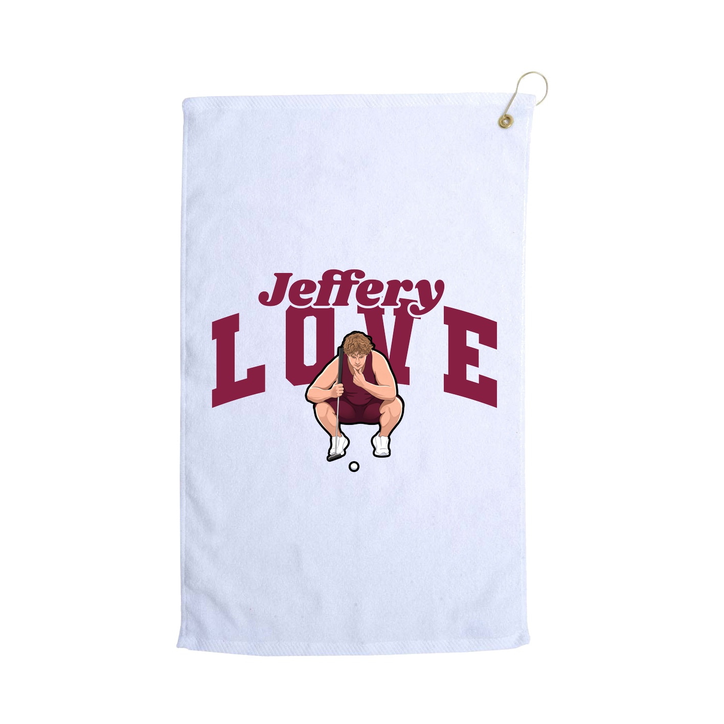 Golf Towel — Signature Arch in White