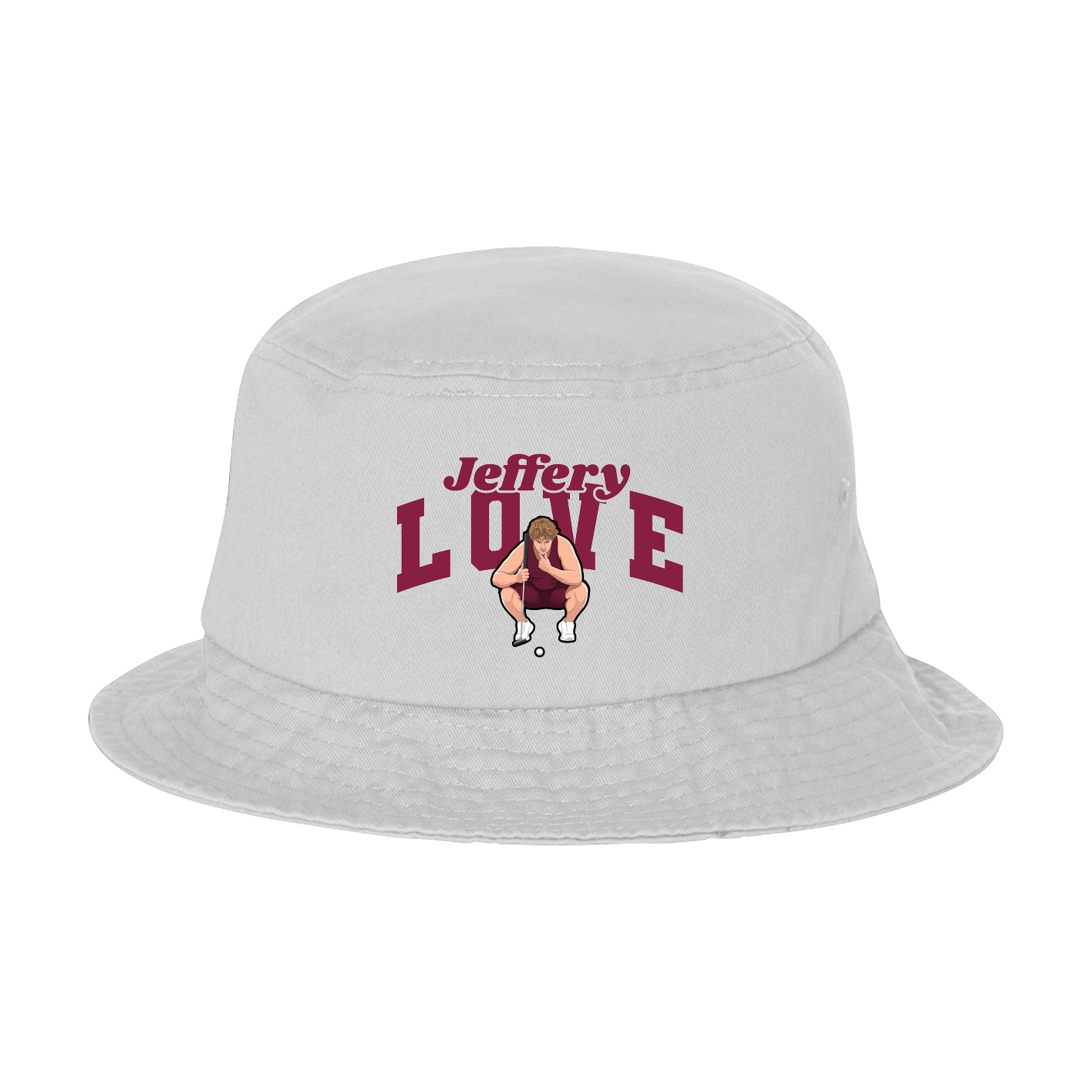 Bucket Cap — Signature Arch in White