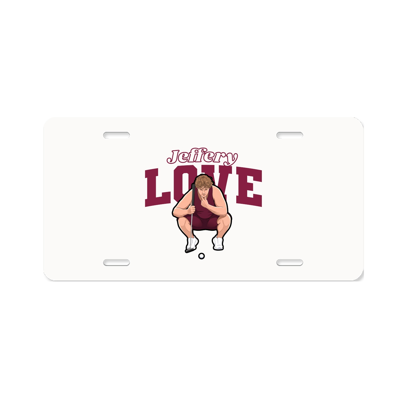License Plate — Name Arch in Classic