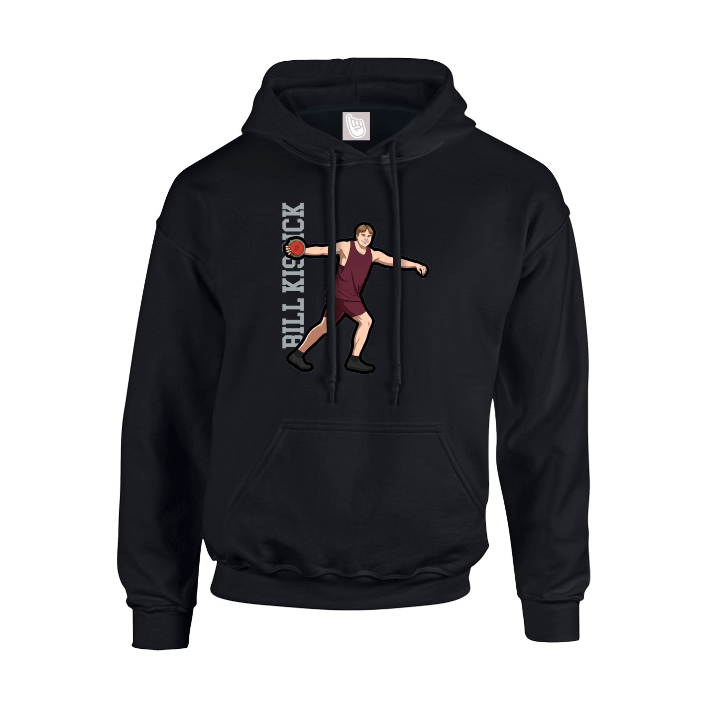Youth Hoodie — Name Vertical in Black