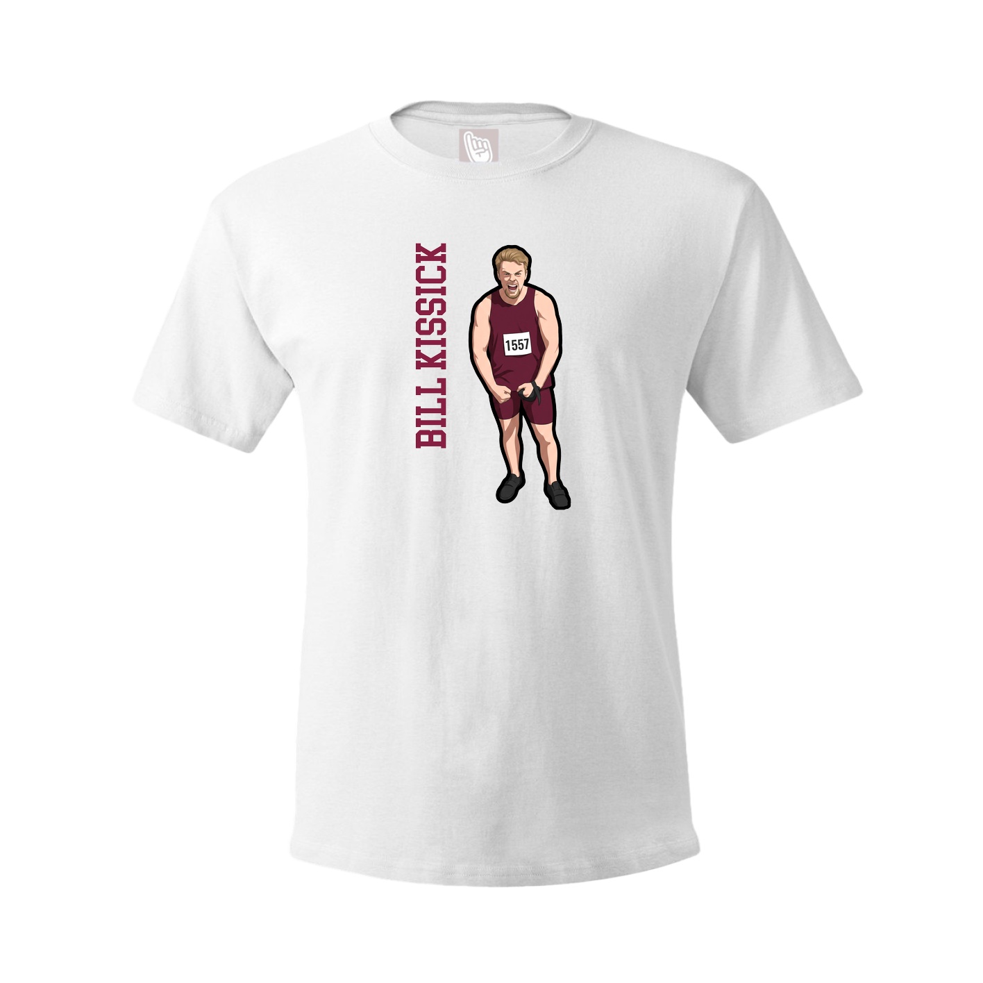 Youth Tee — Name Vertical in White