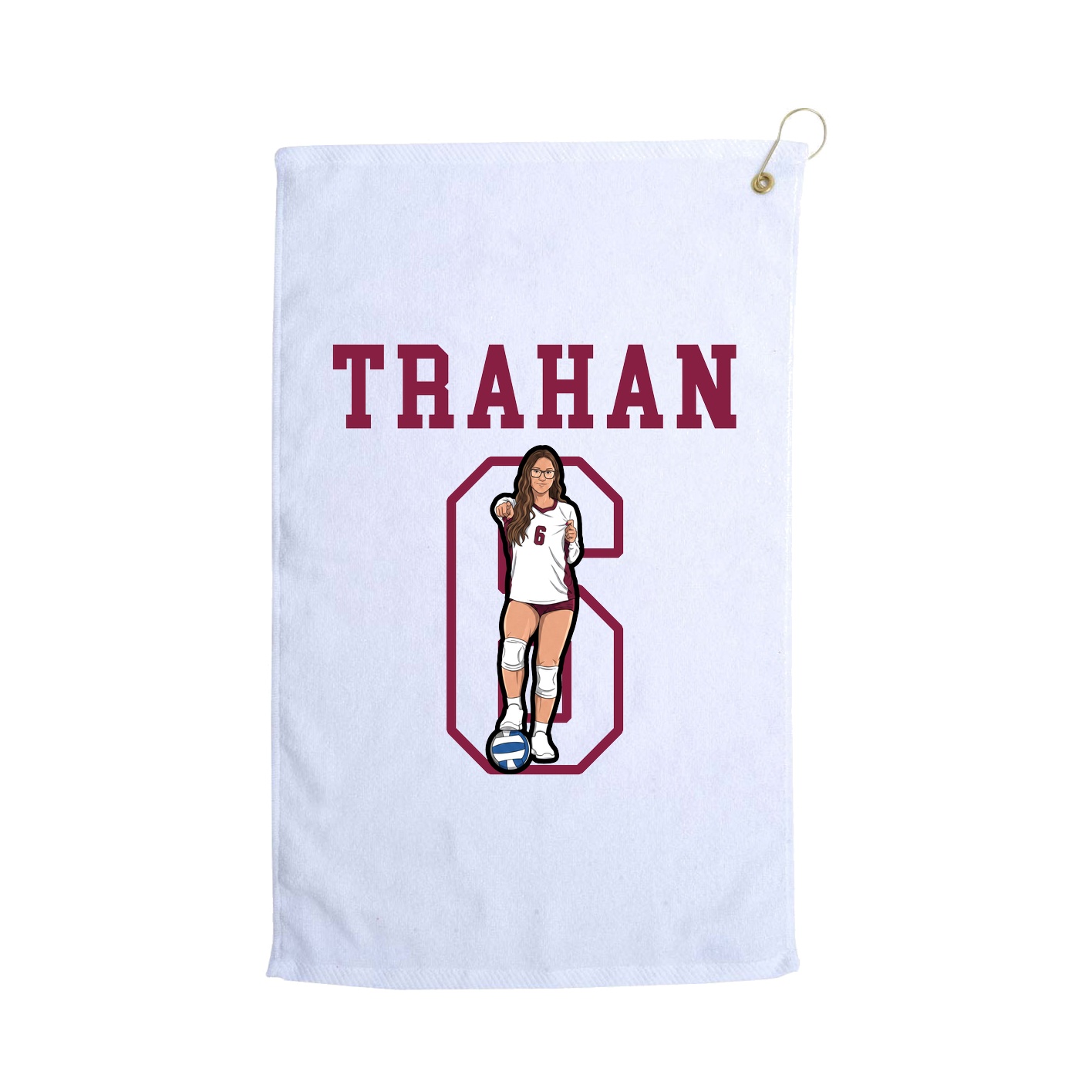 Golf Towel — Shirsey in White