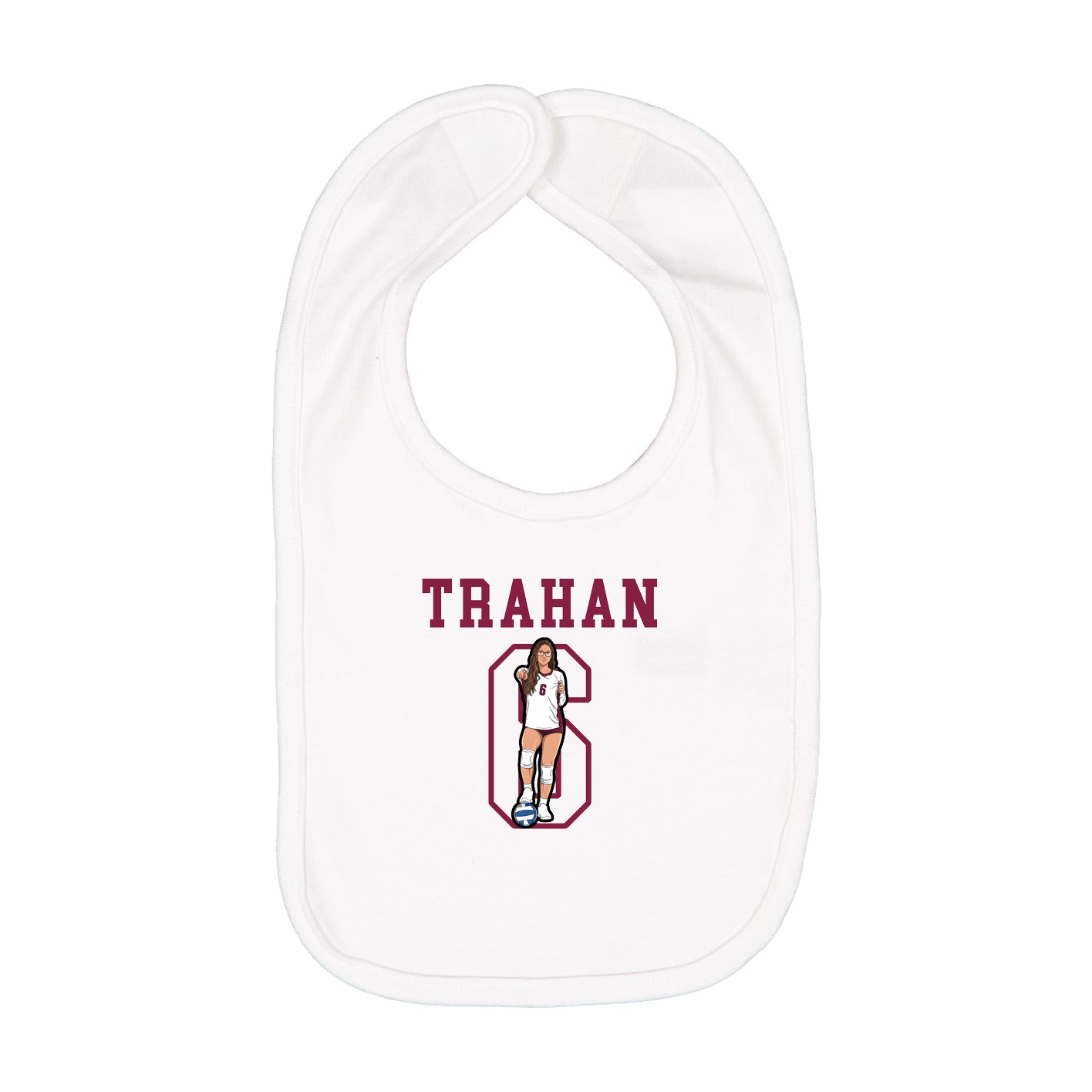 Infant Bib — Shirsey in White