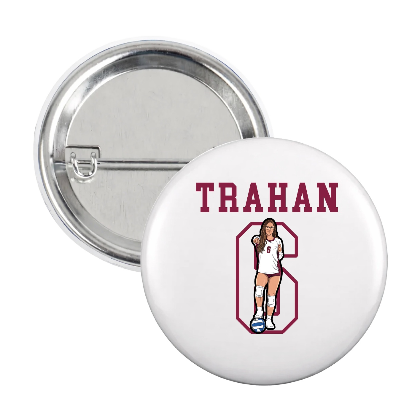 Game Day Button — Shirsey in White