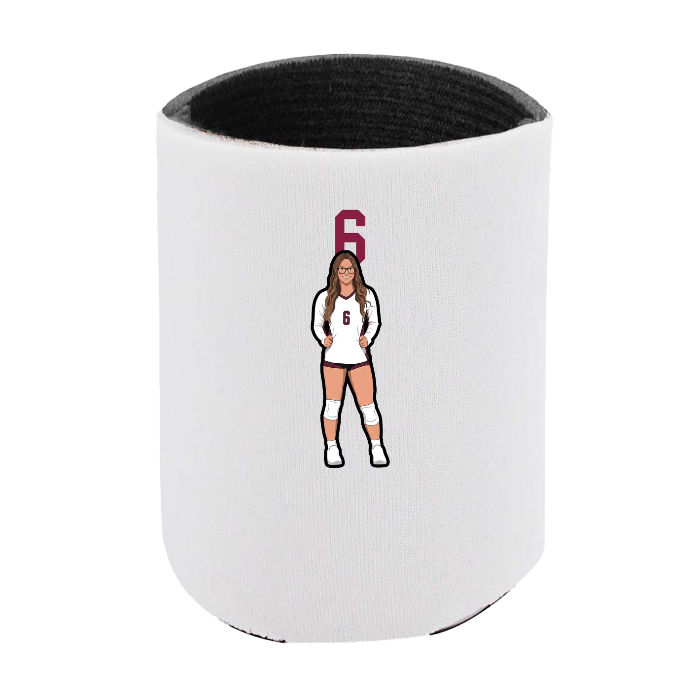 Can Holder — Number Top in White