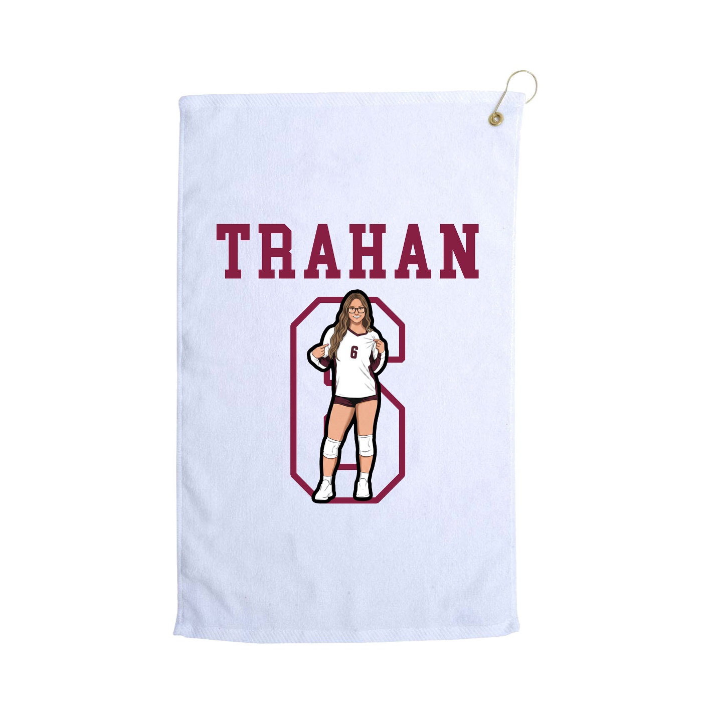 Golf Towel — Shirsey in White