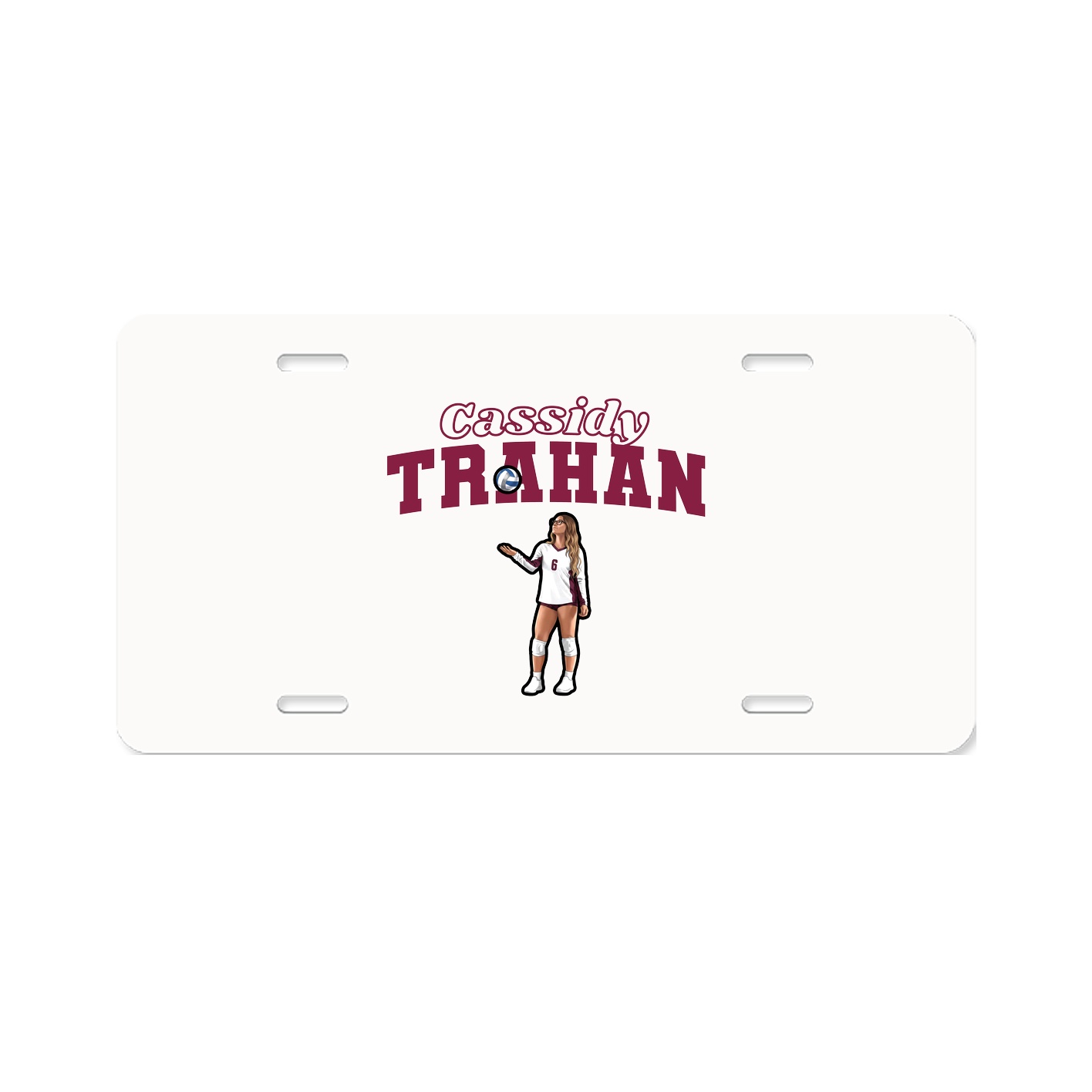 License Plate — Name Arch in Classic