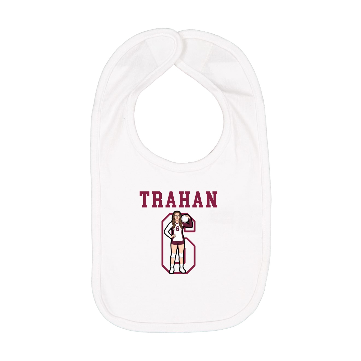 Infant Bib — Shirsey in White