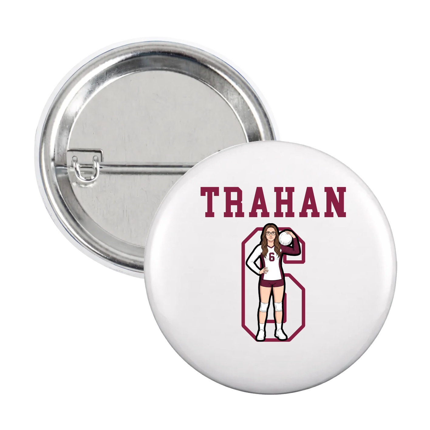 Game Day Button — Shirsey in White