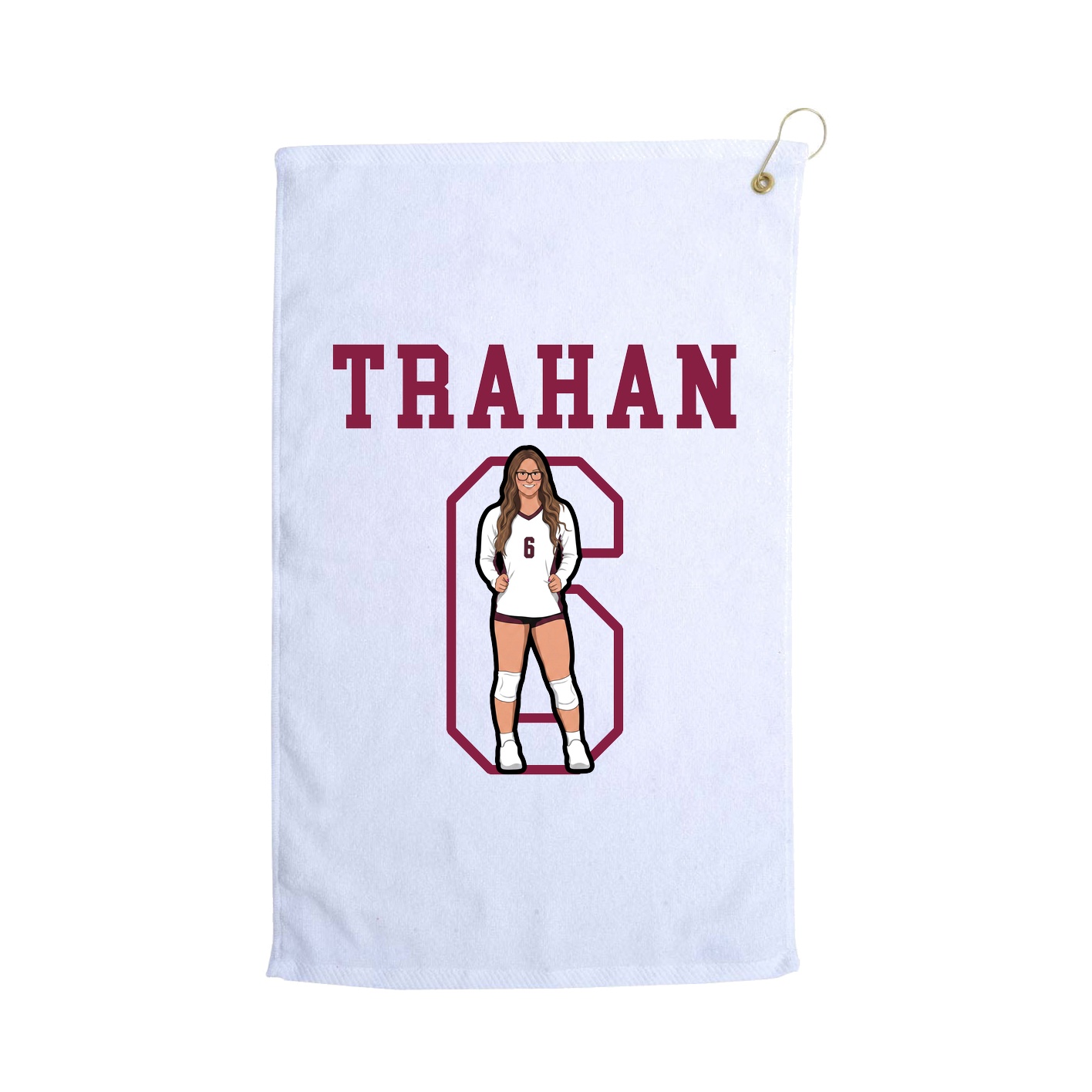 Golf Towel — Shirsey in White
