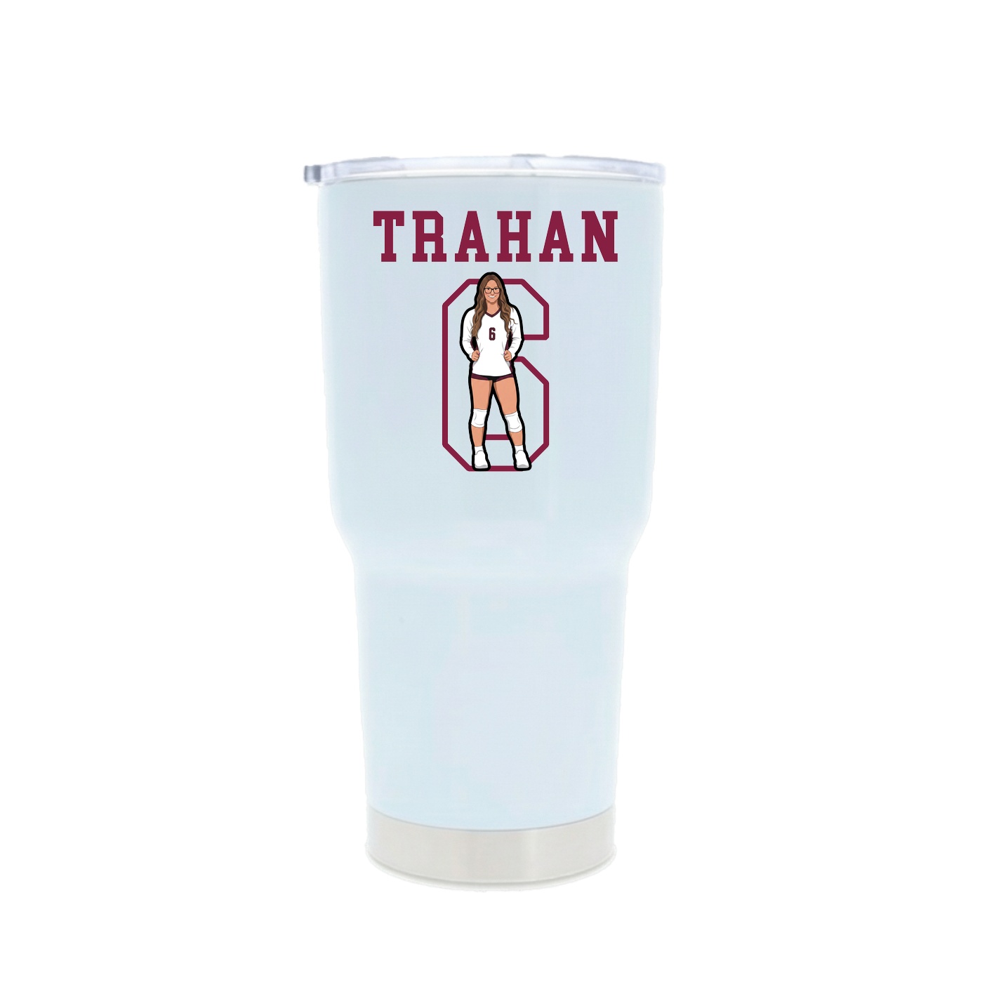 30oz Stainless Steel Tumbler — Shirsey in White