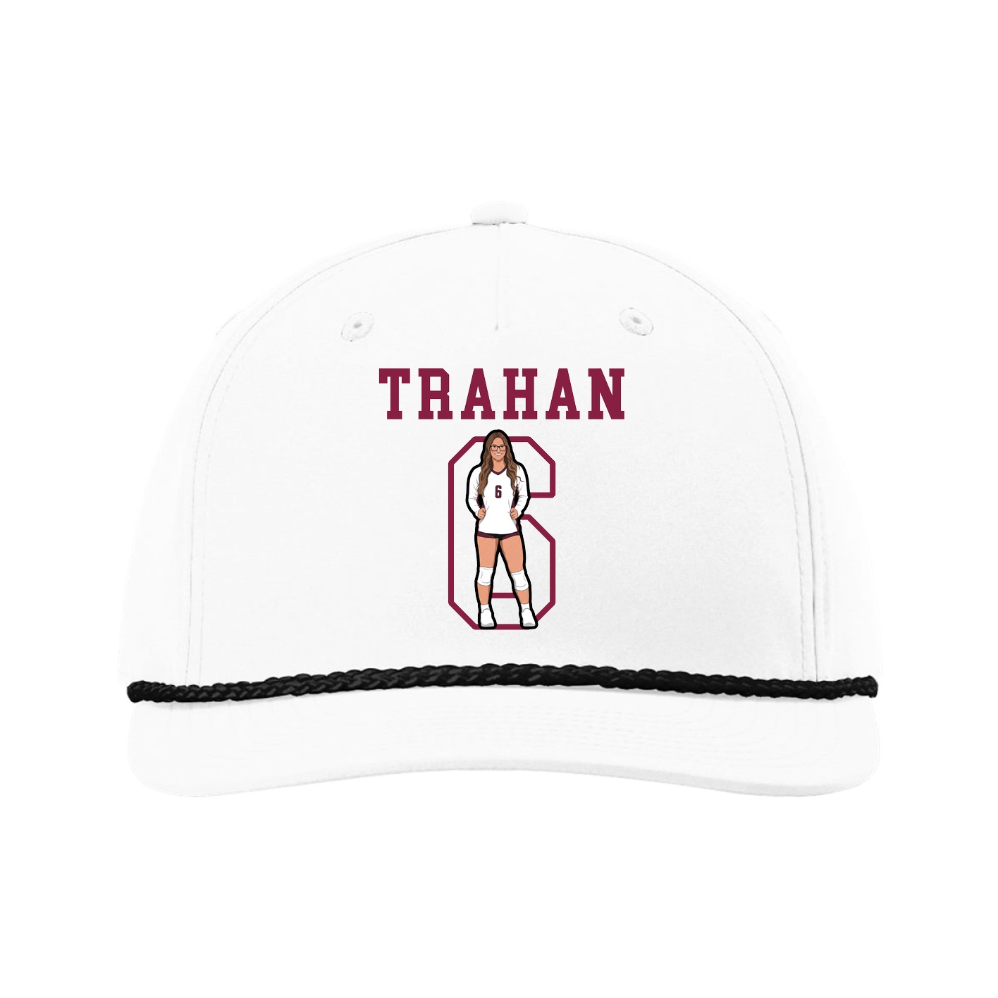 Five-Panel Classic Rope Cap — Shirsey in White