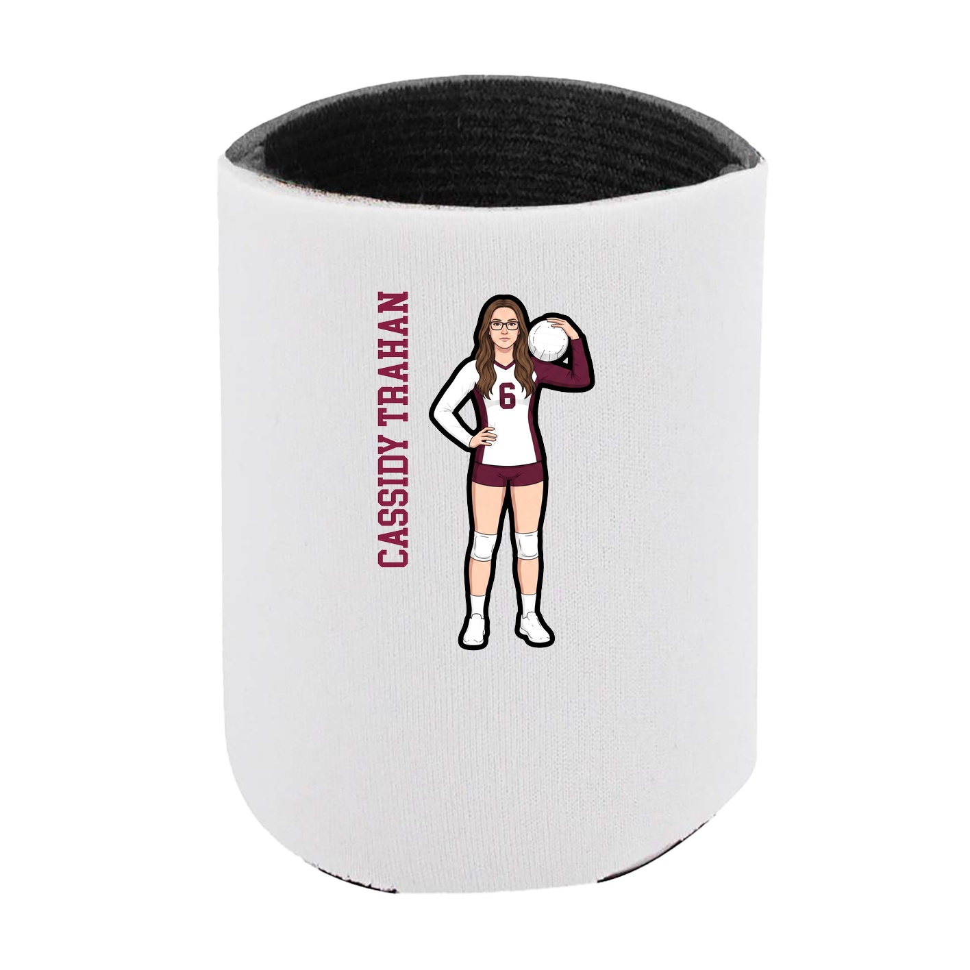 Can Holder — Name Vertical in White