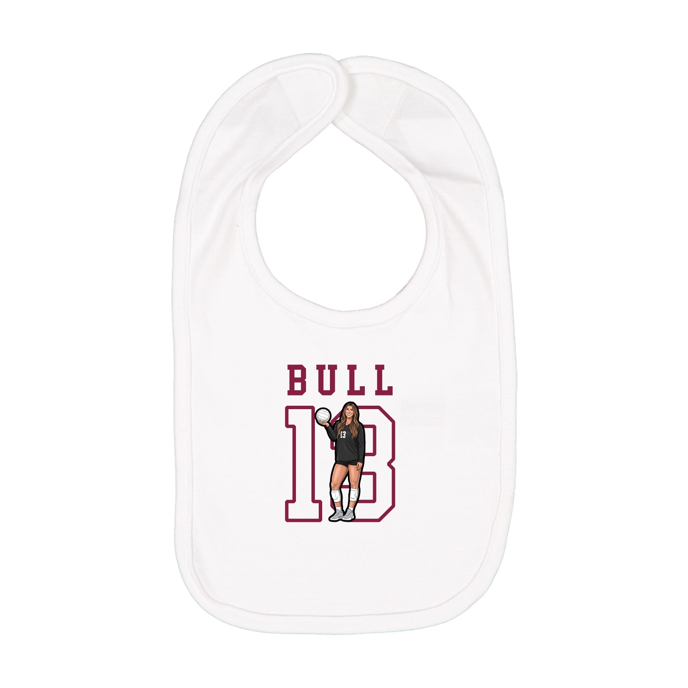 Infant Bib — Shirsey in White