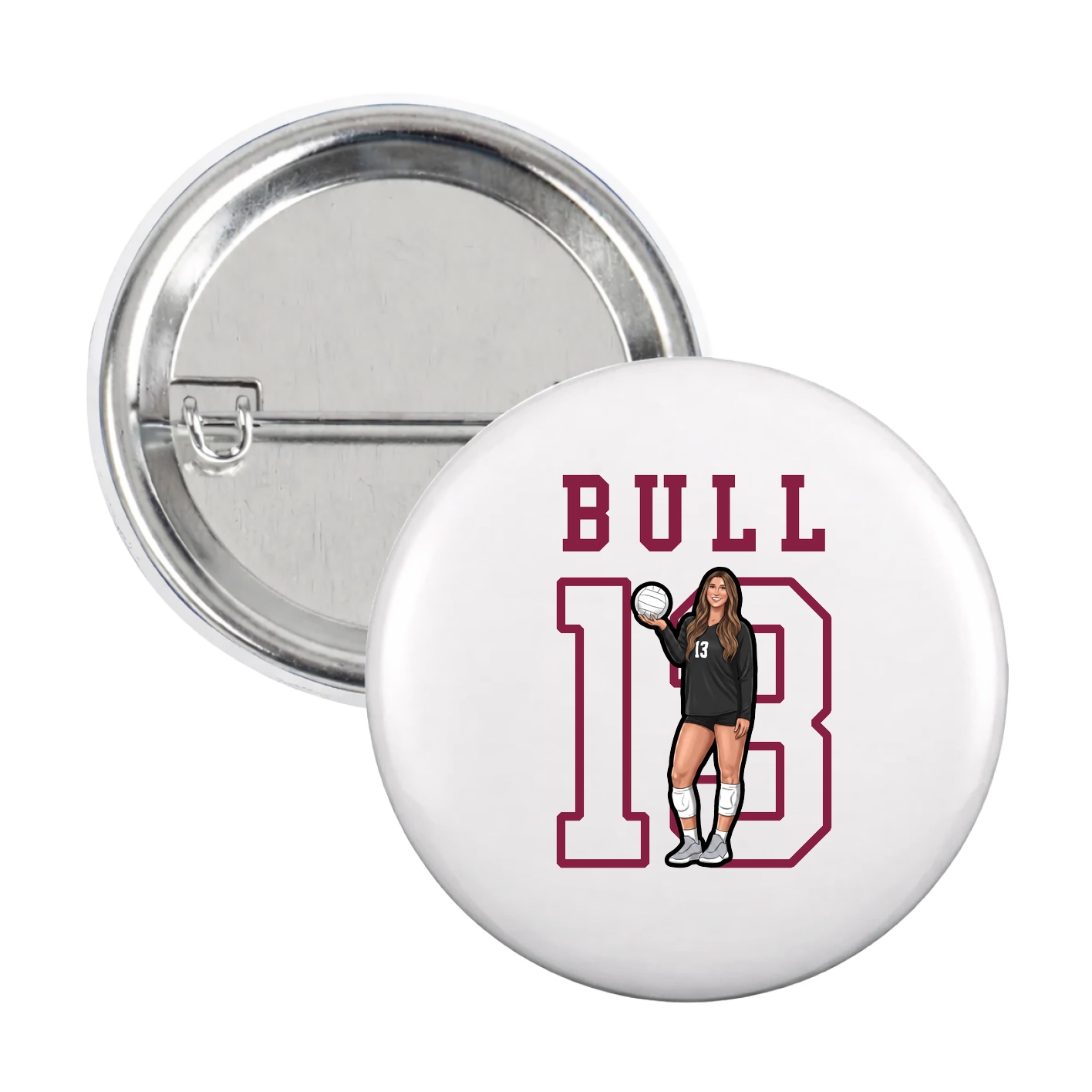 Game Day Button — Shirsey in White
