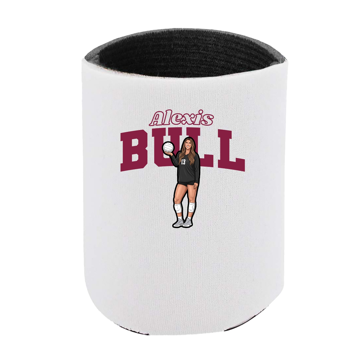 Can Holder — Name Arch in White