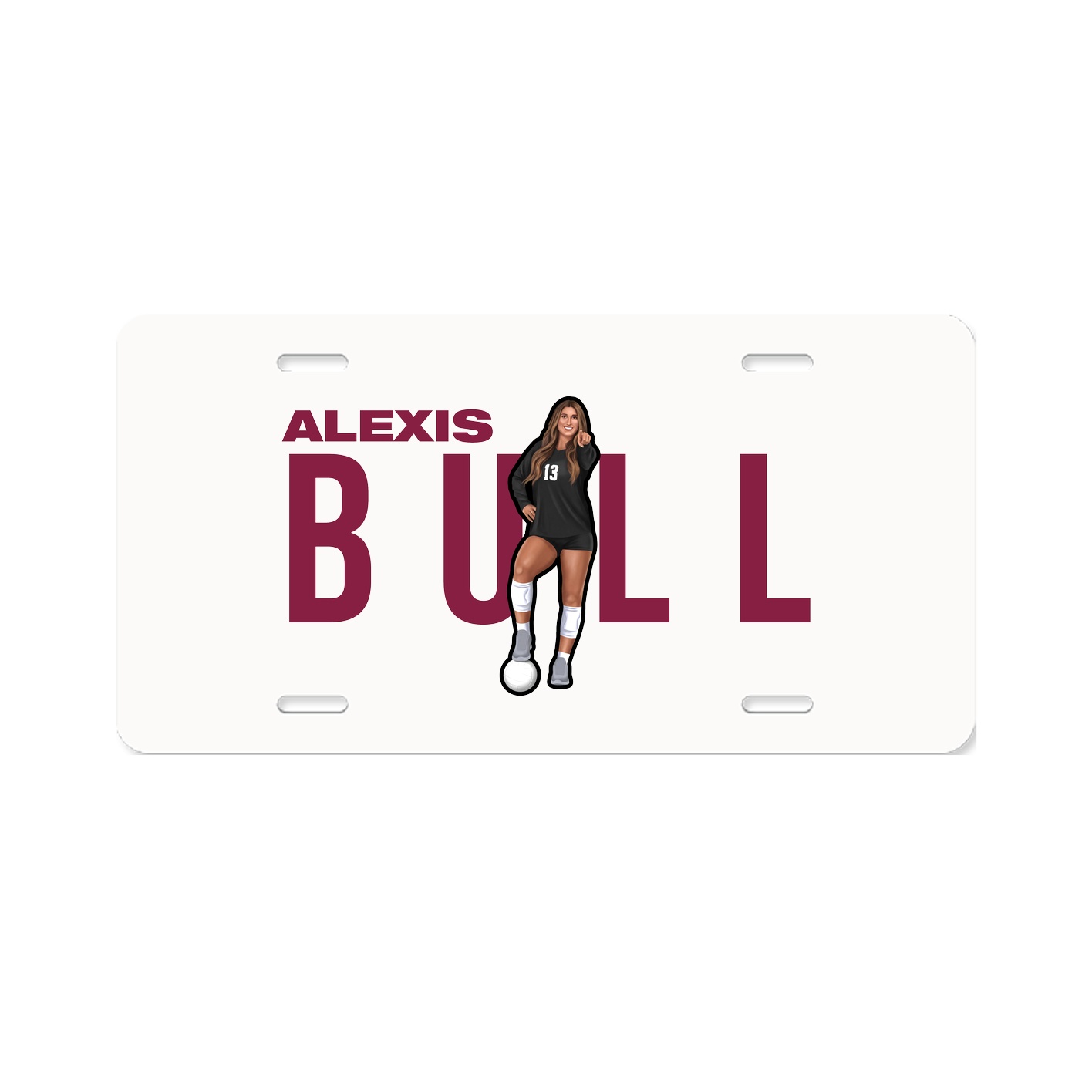 License Plate — Player Name in Classic