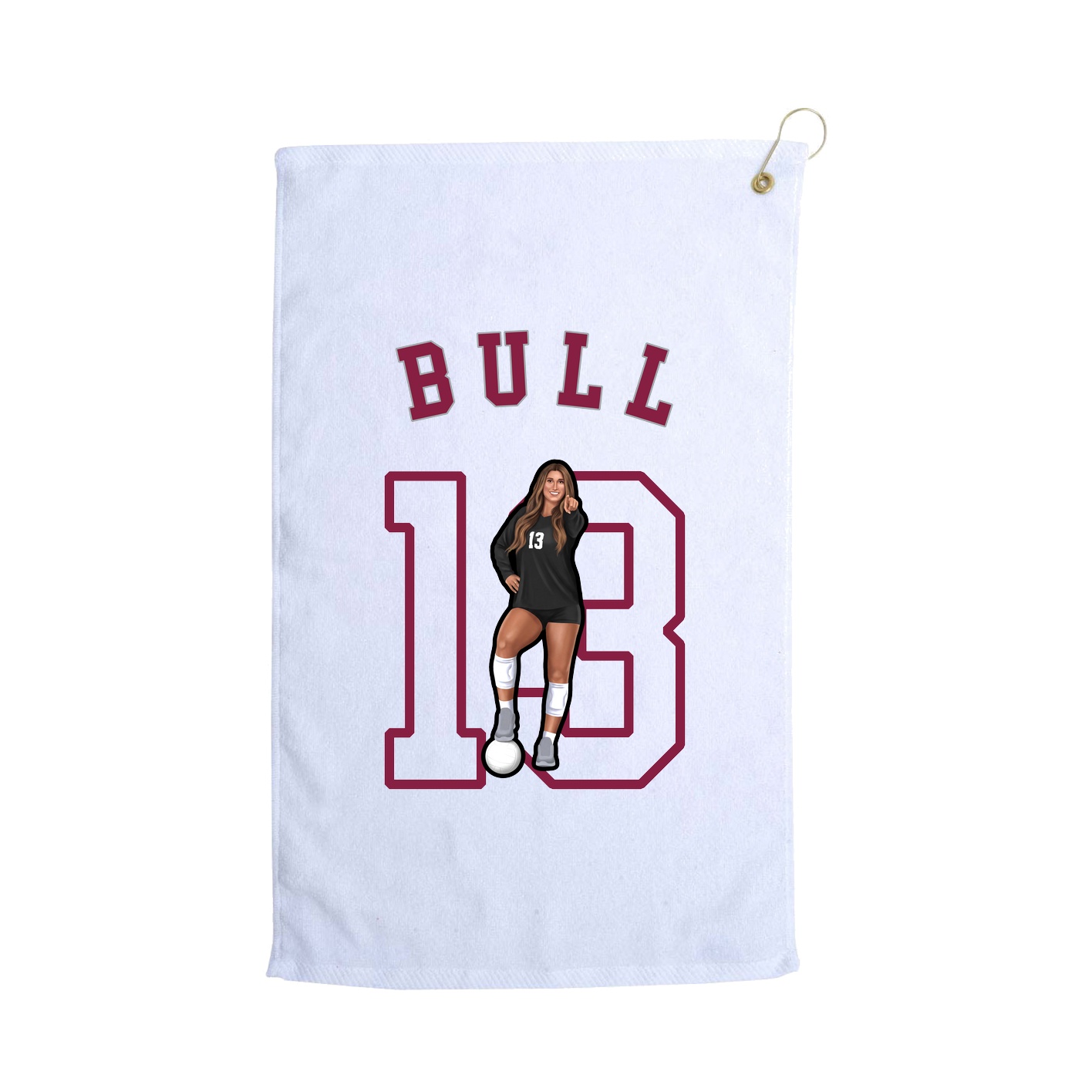 Golf Towel — Shirsey Arch in White