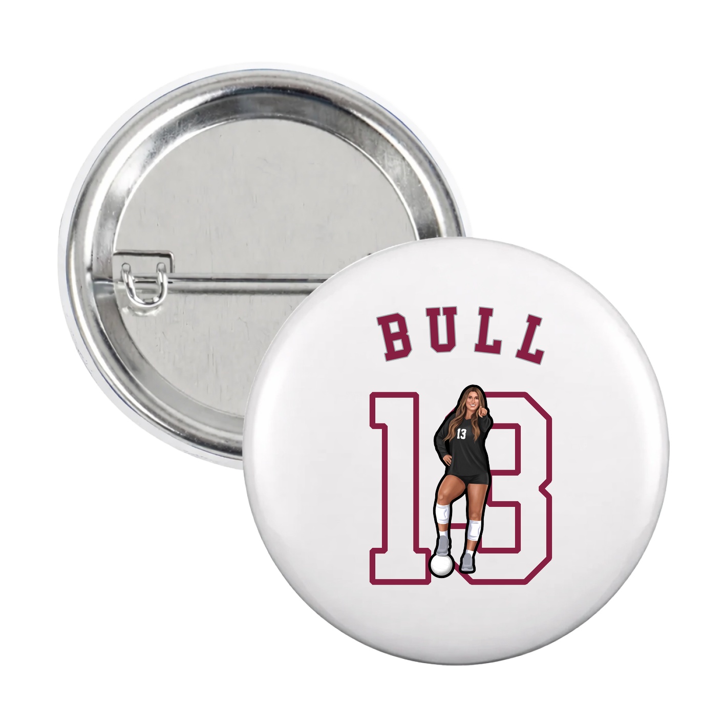 Game Day Button — Shirsey Arch in White