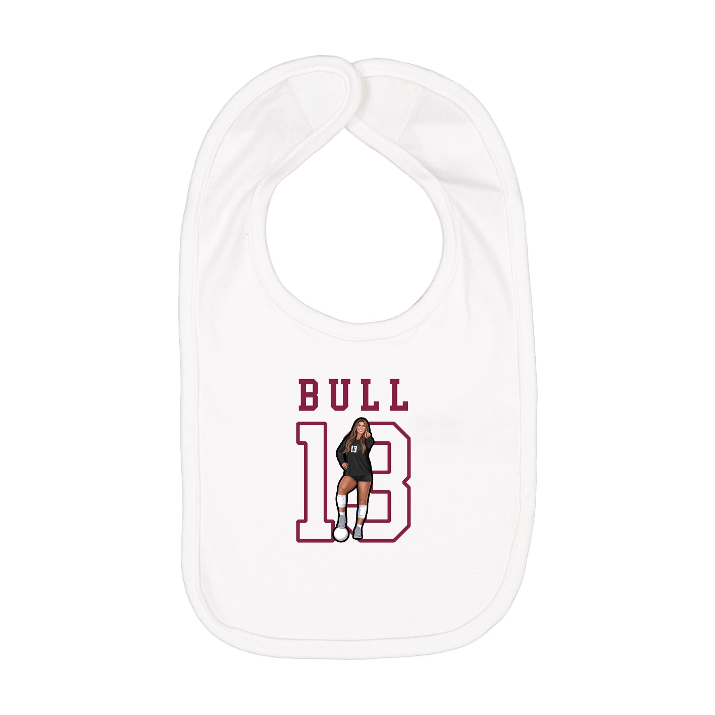 Infant Bib — Shirsey in White