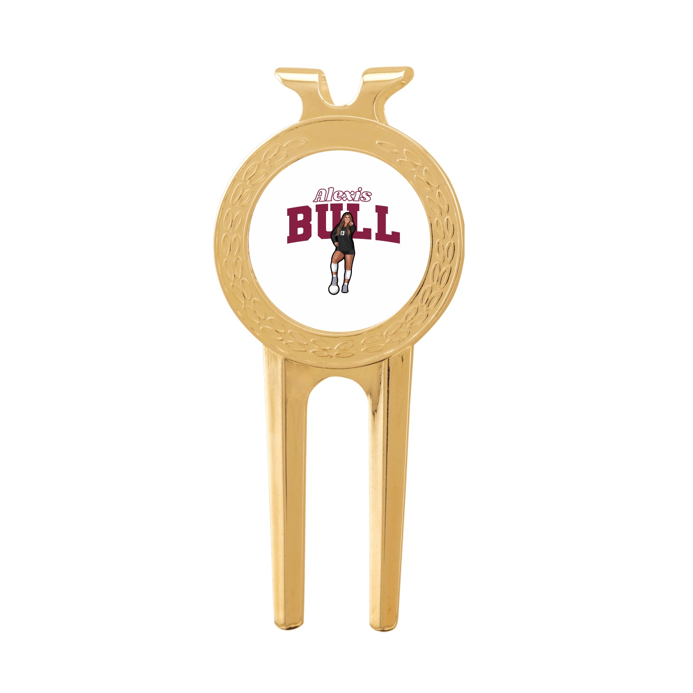 Divot Tool with Ball Marker — Name Arch in Classic