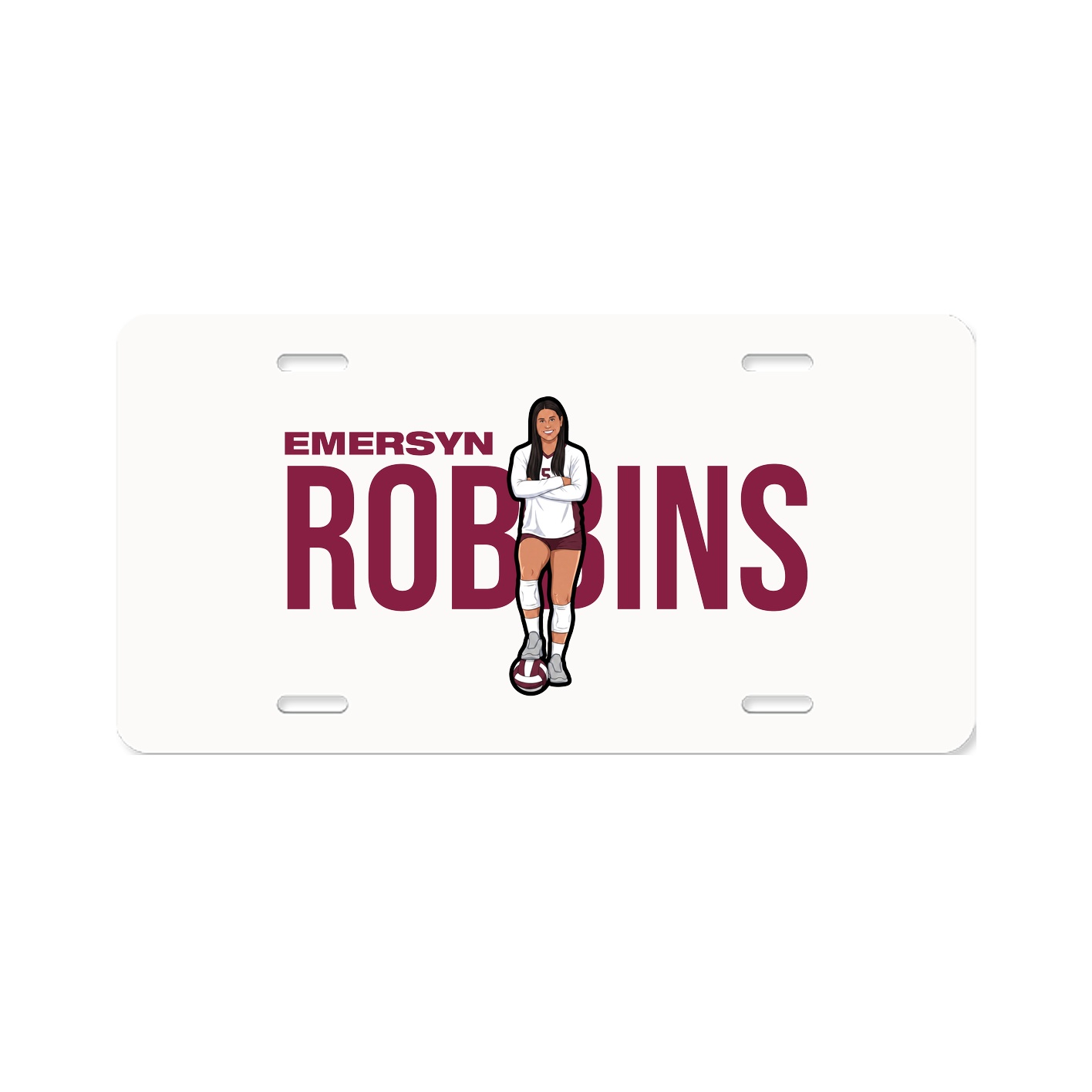 License Plate — Player Name in Classic